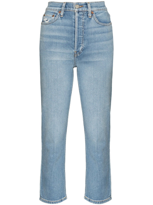 90s high-rise cropped jeans
