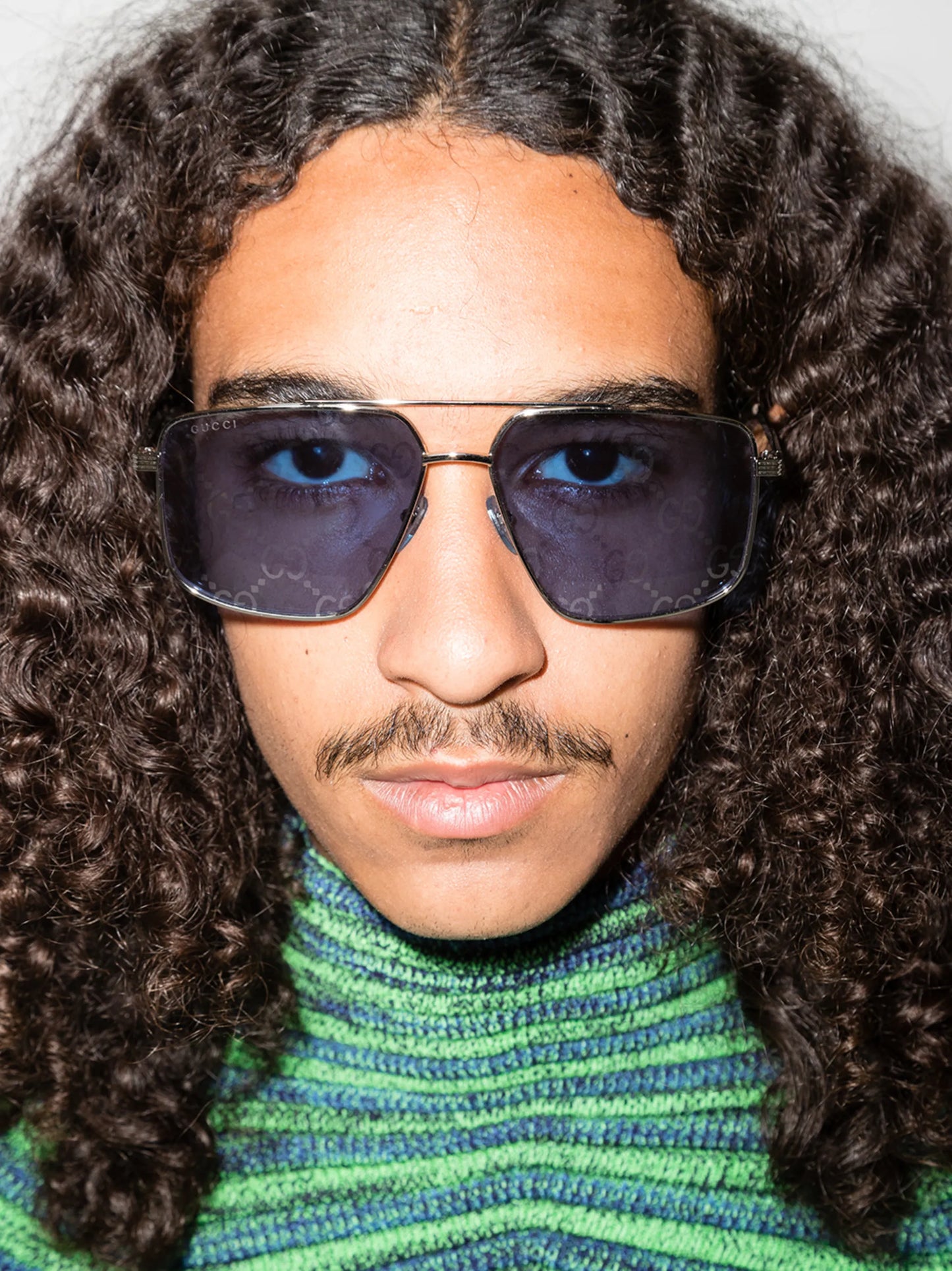 GG-lens square-frame sunglasses