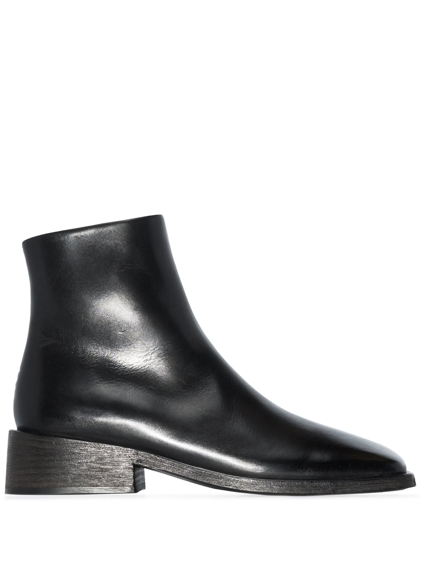 30mm square-toe ankle boots