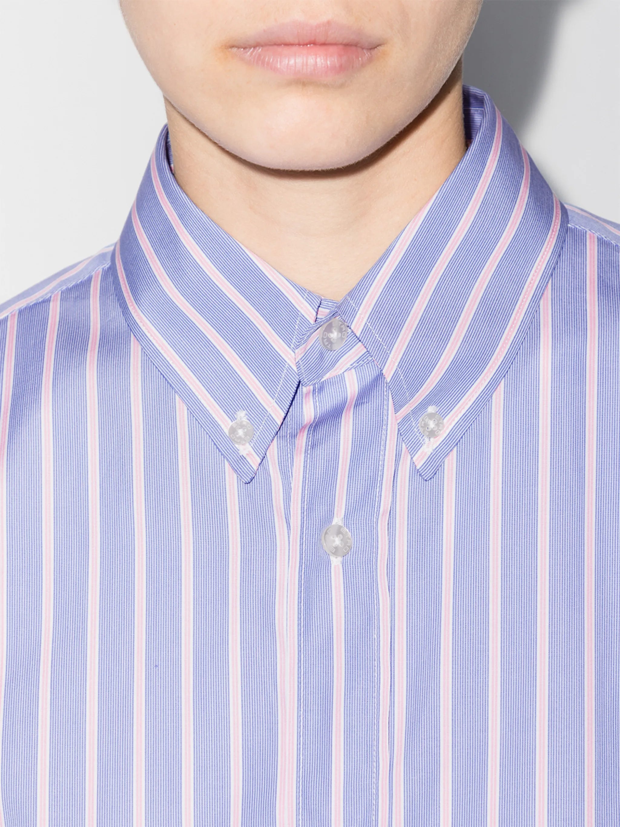 oversize pinstripe pattern shirt