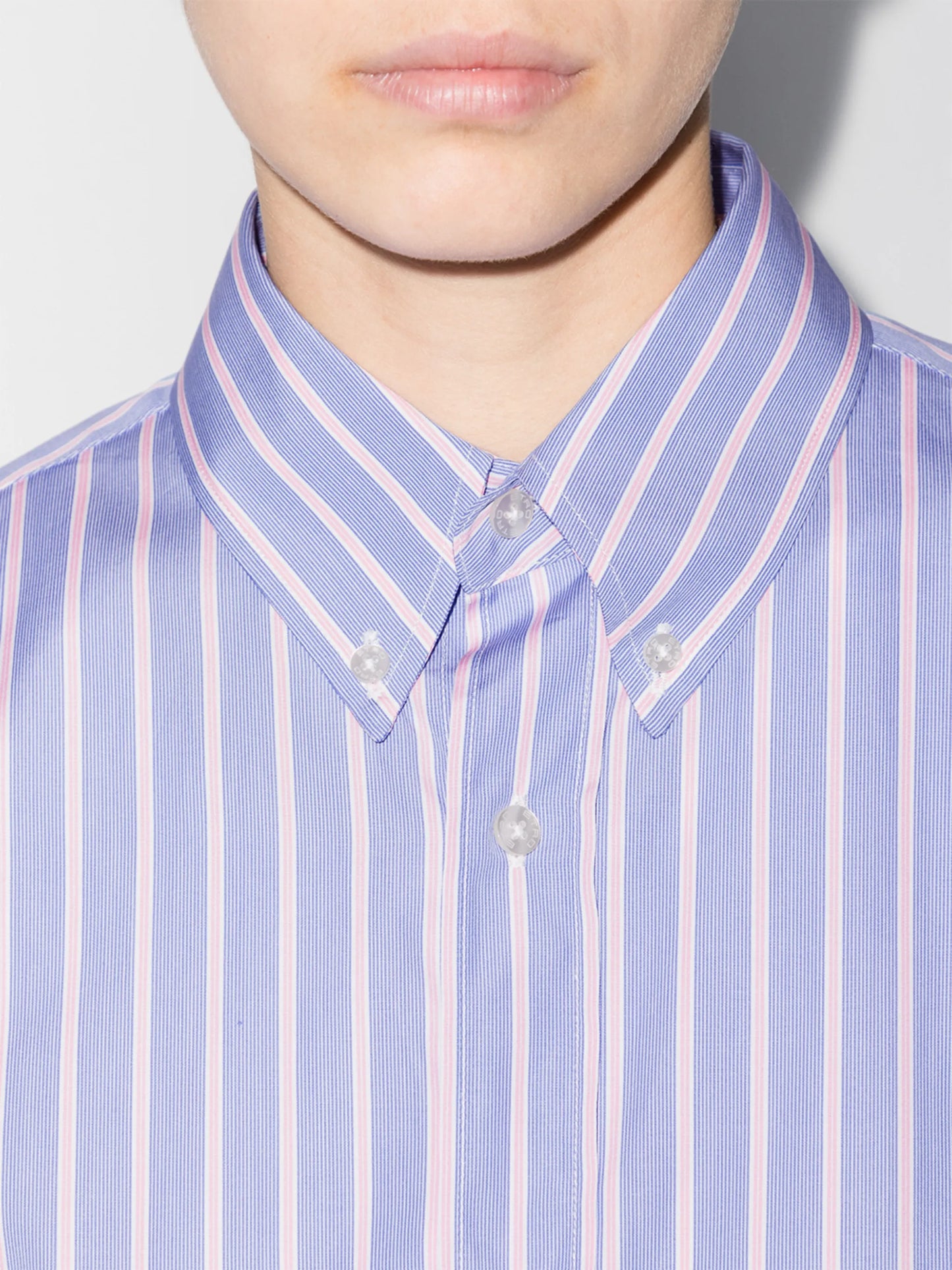 oversize pinstripe pattern shirt