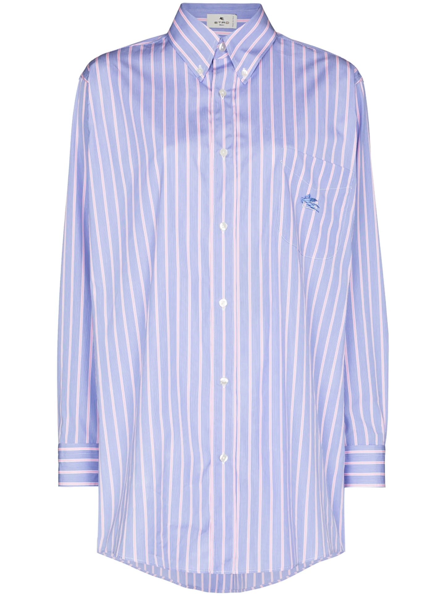 oversize pinstripe pattern shirt
