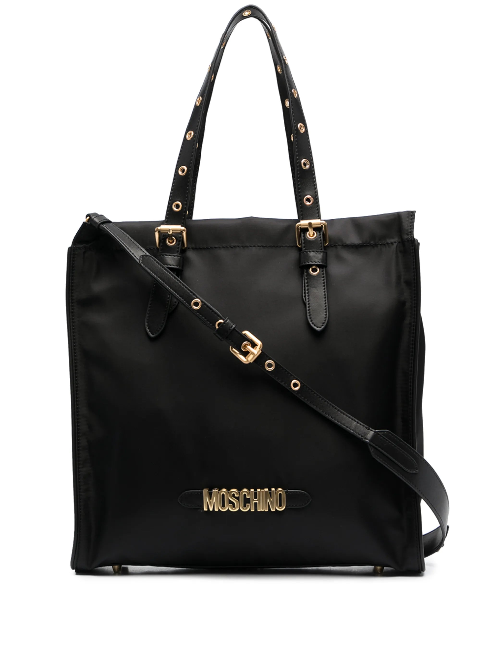 lettering logo tote bag