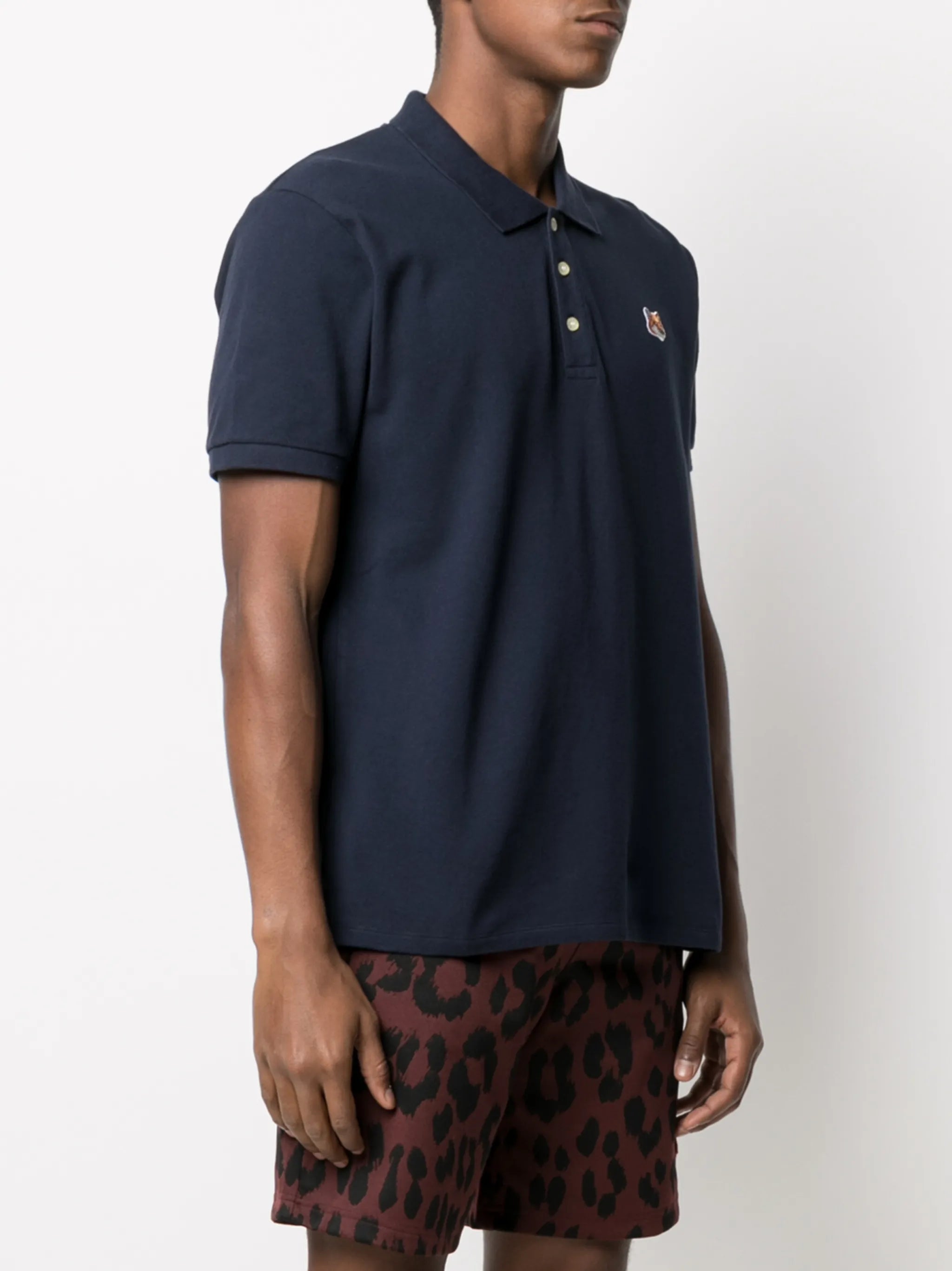 Fox Head patch piqué polo shirt
