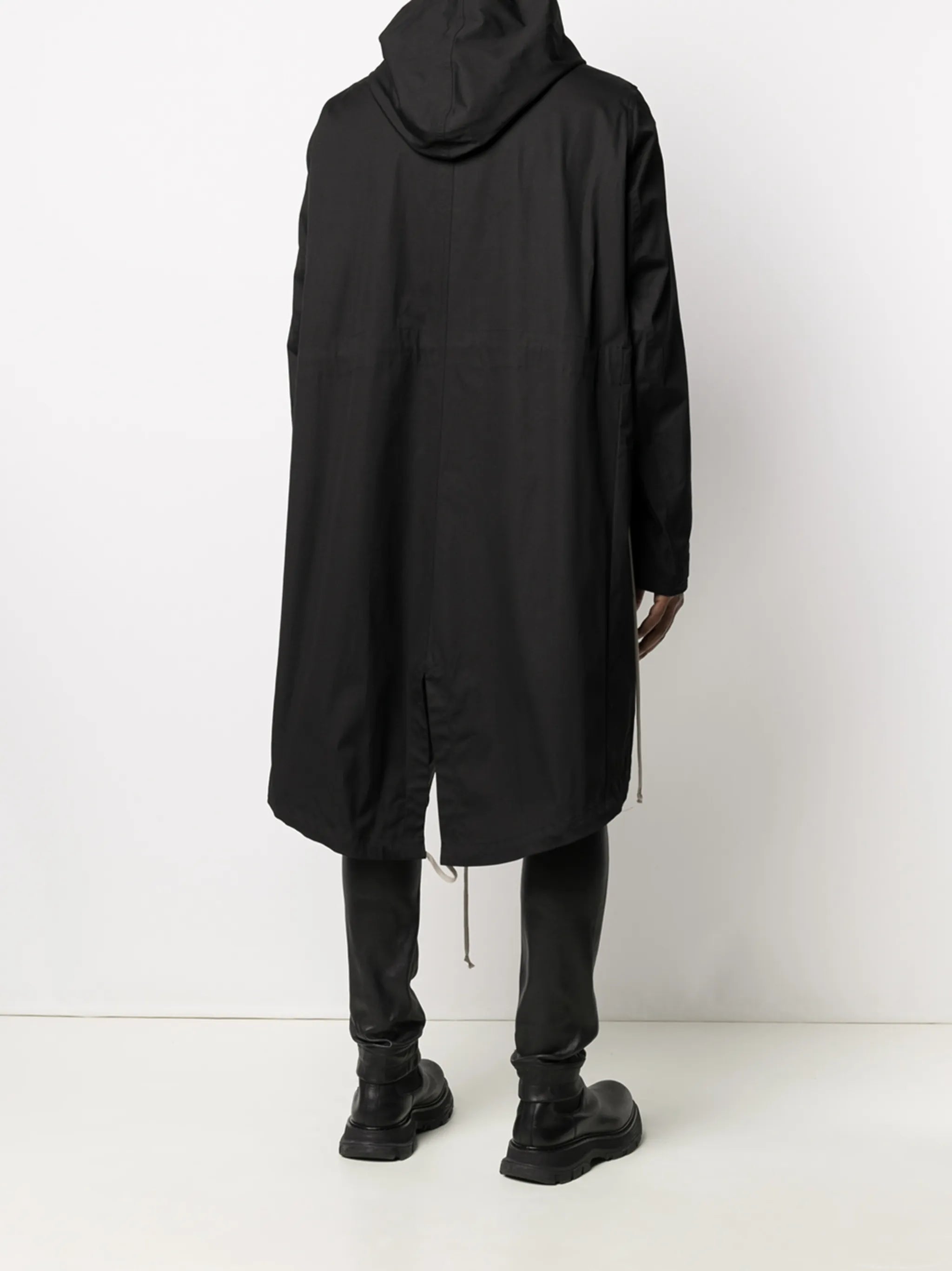 oversized pocket hooded parka