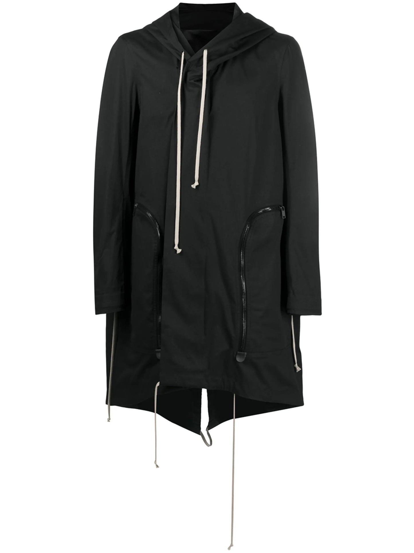 oversized pocket hooded parka
