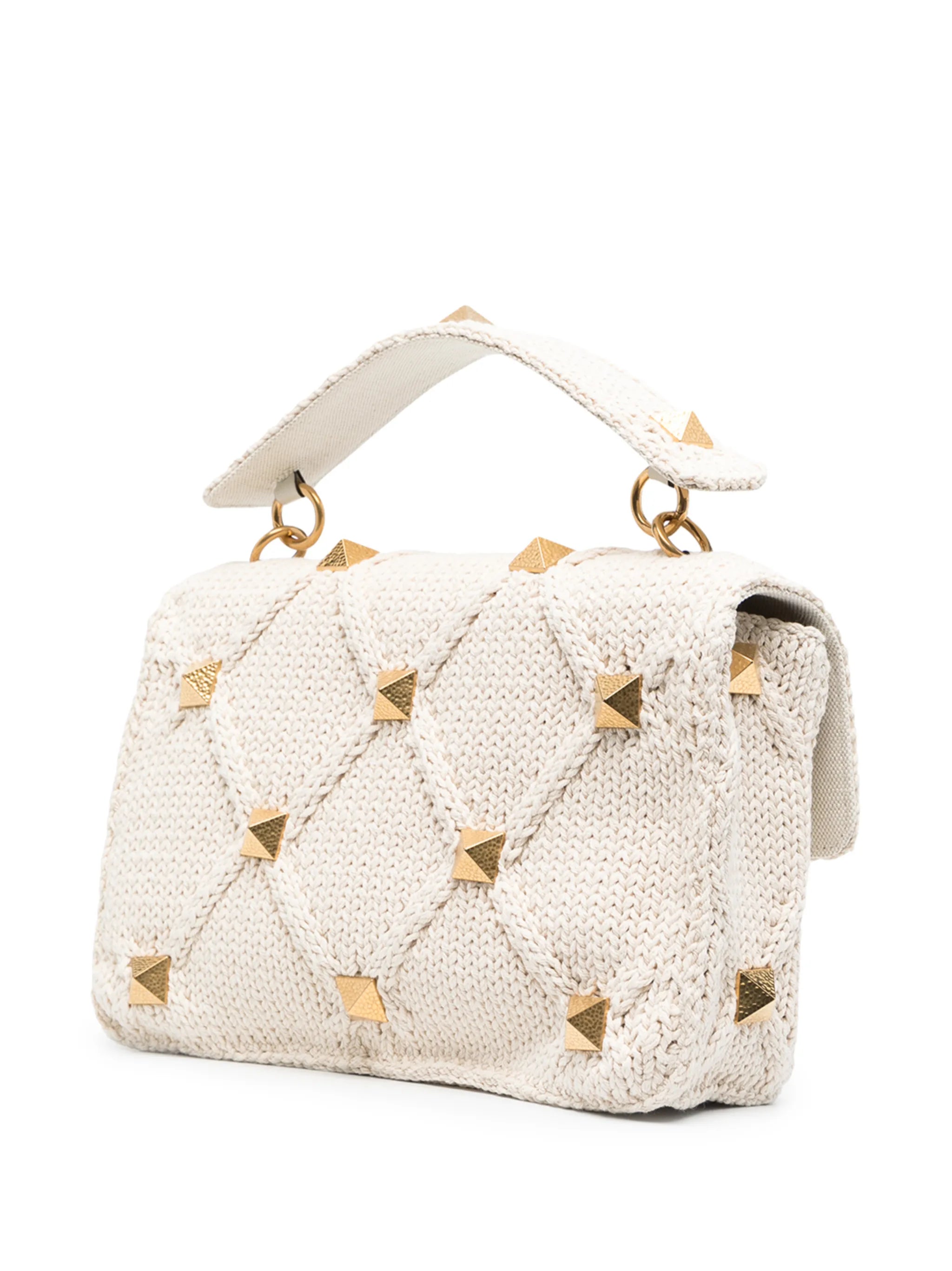 Roman Stud top handle bag