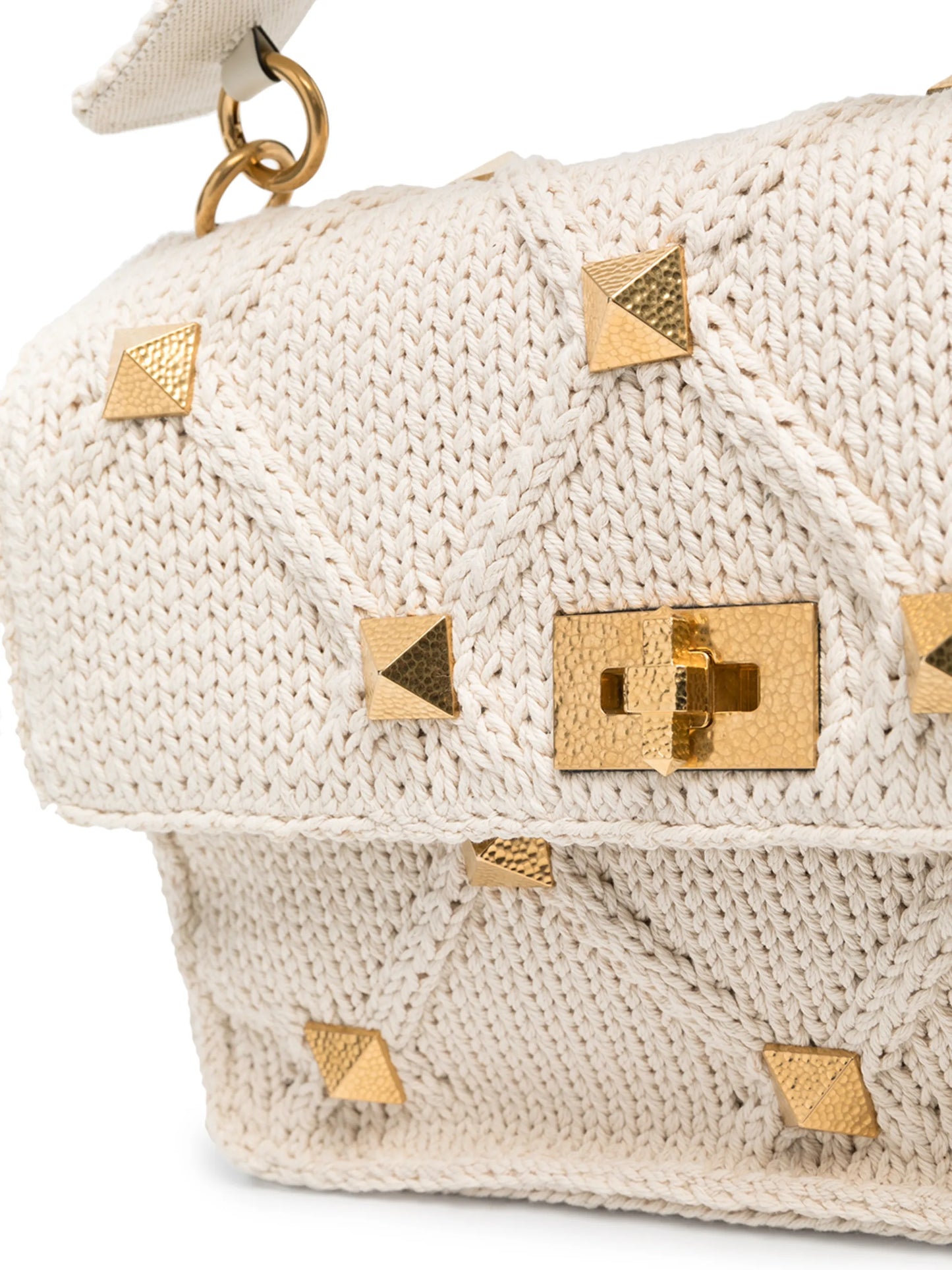 Roman Stud top handle bag