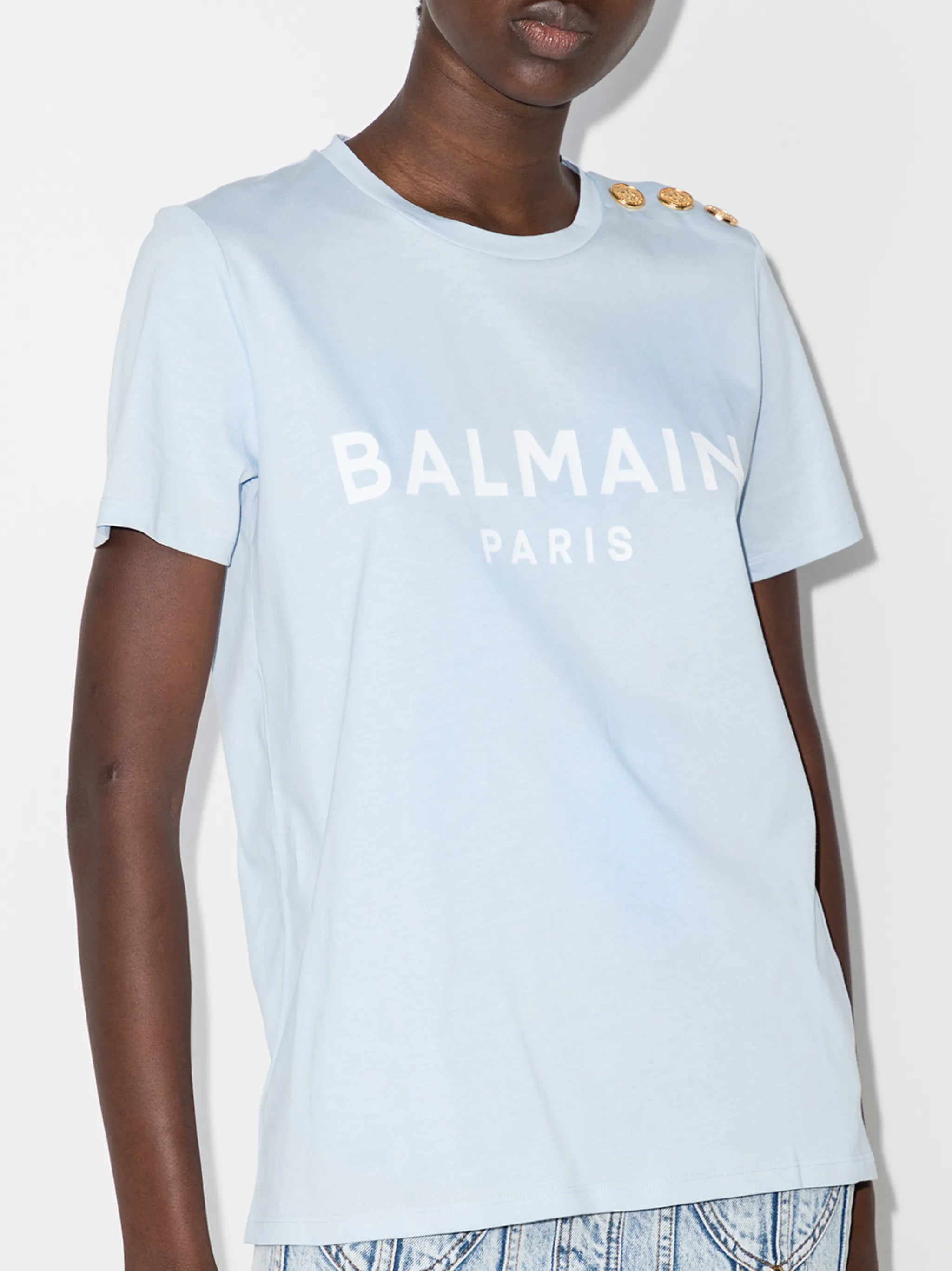 logo three-button T-shirt