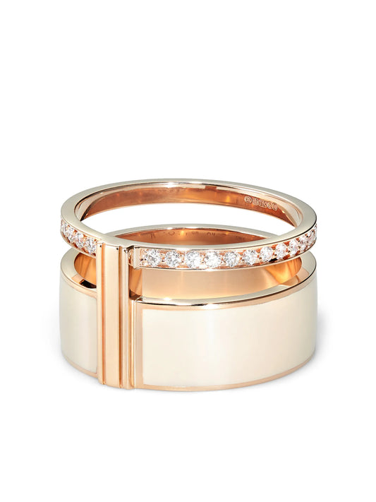 18kt rose gold diamond ring