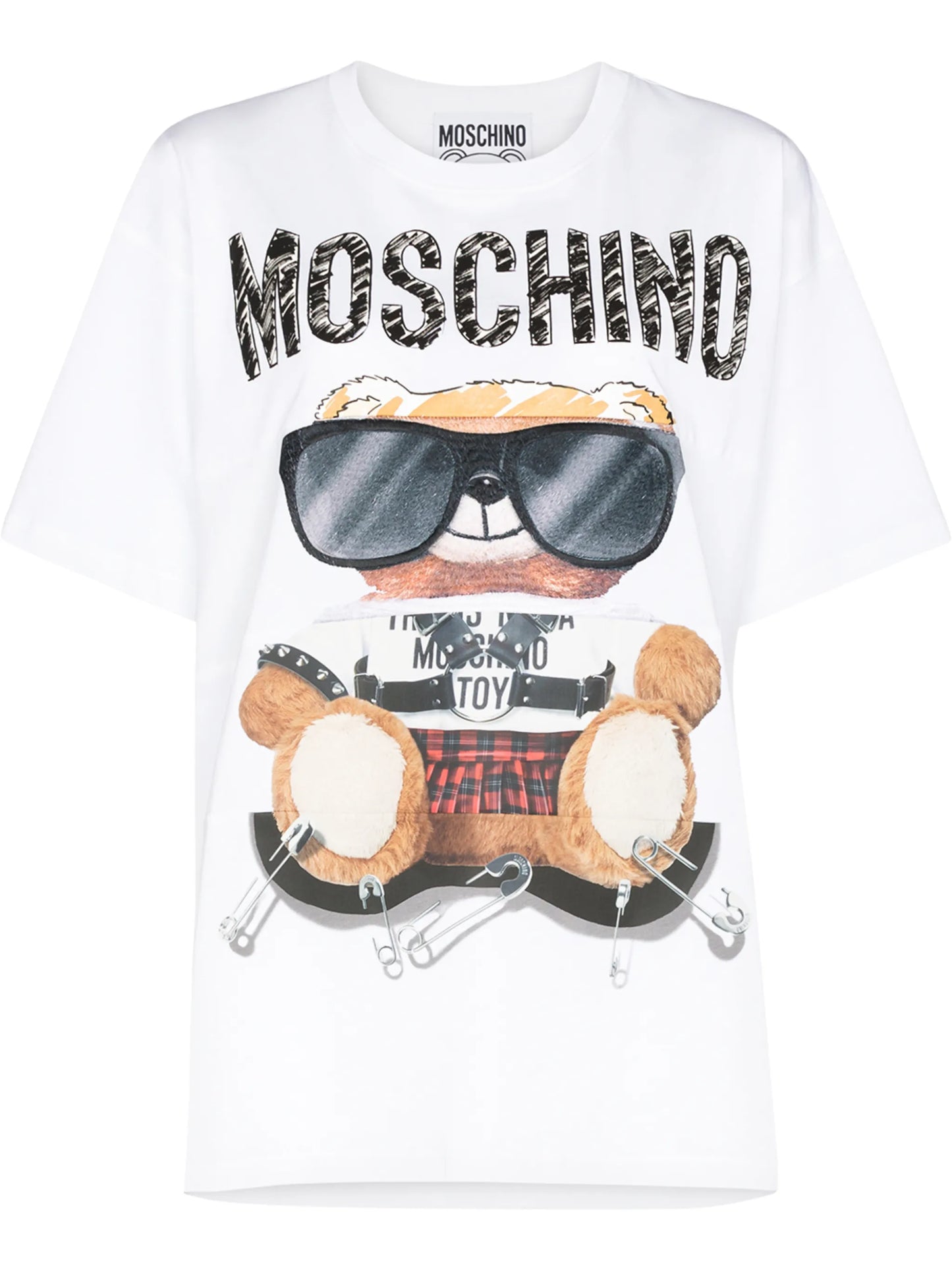 teddy bear-print T-shirt