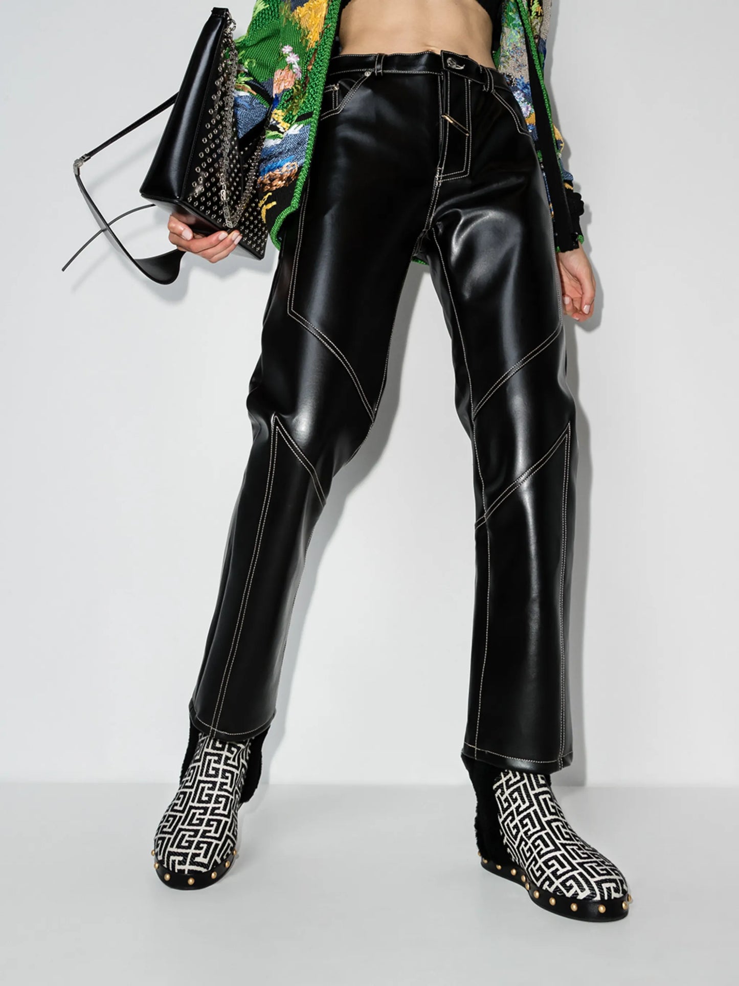 logo shearling ankle boots