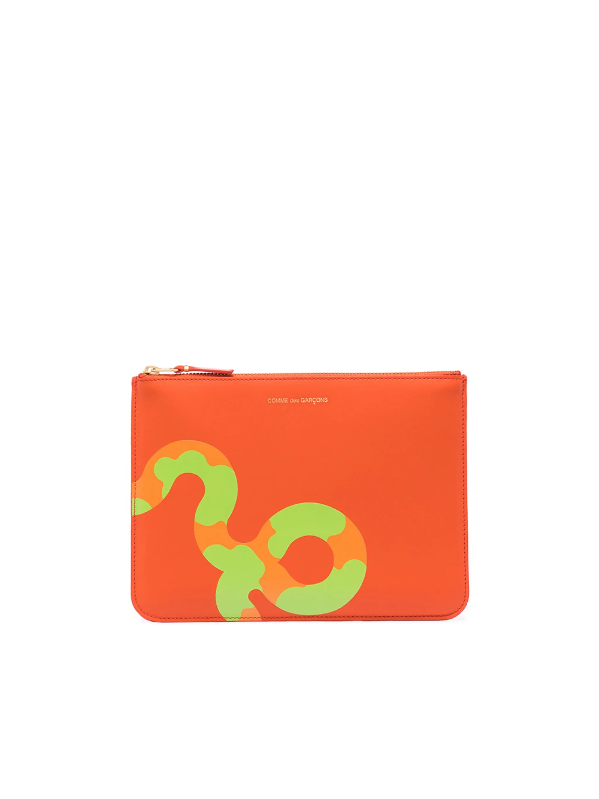 snake-print card holder