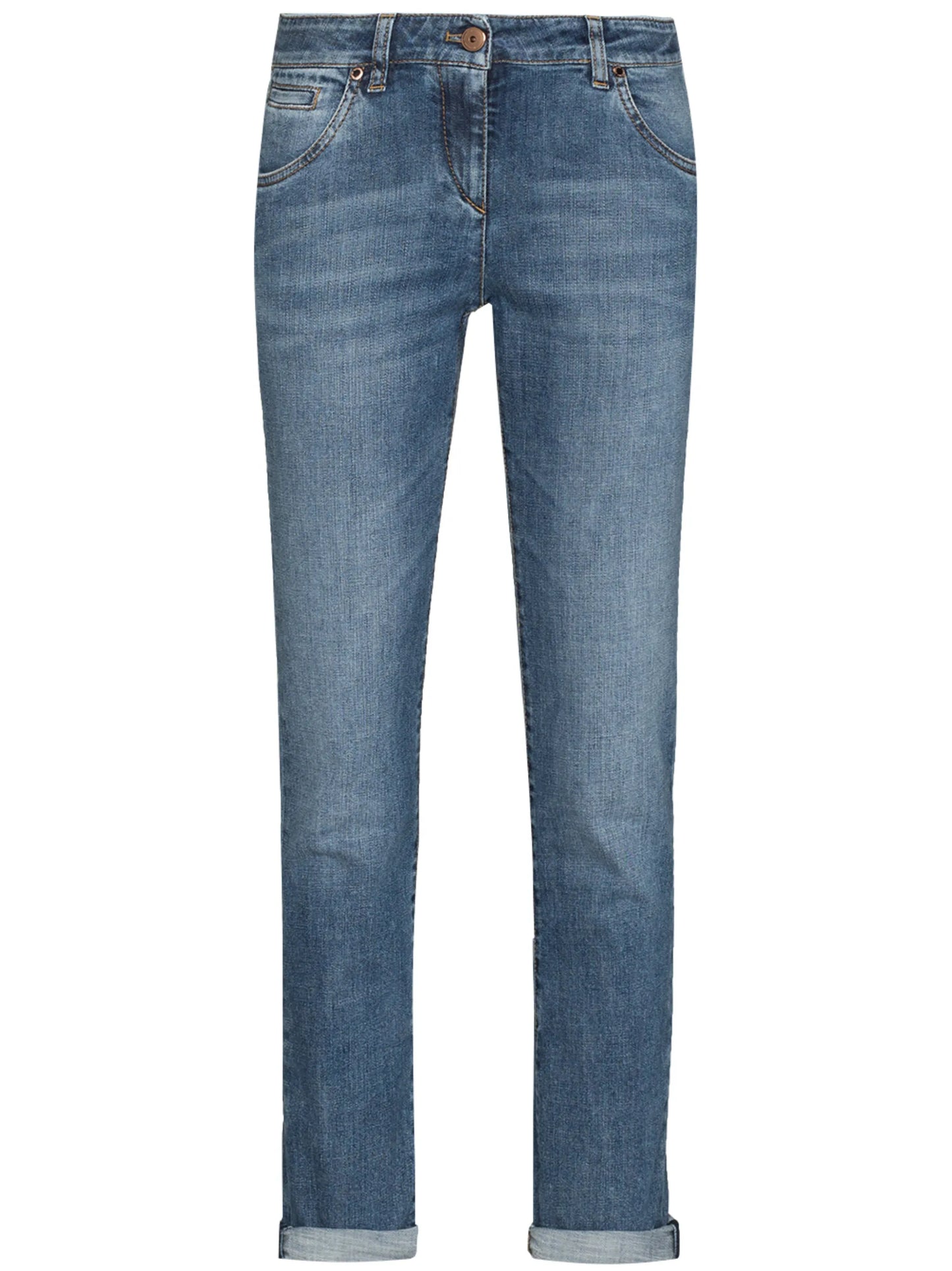 straight-leg cropped jeans