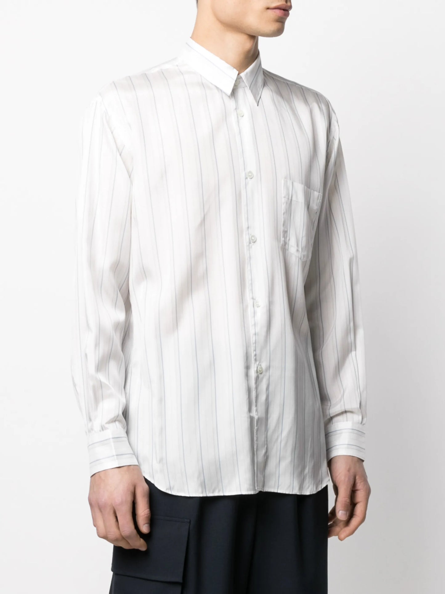 striped long-sleeve shirt