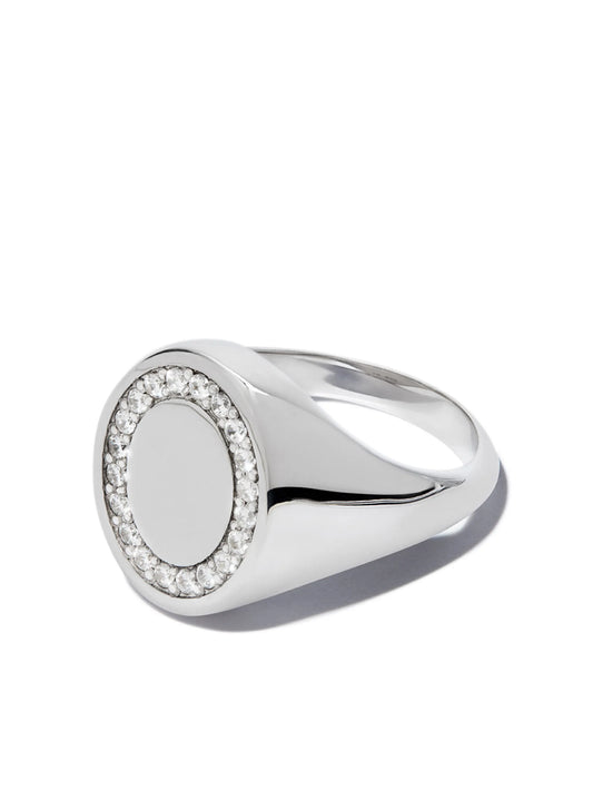 oval topaz signet ring