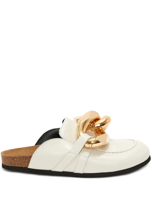 Chain loafer mules