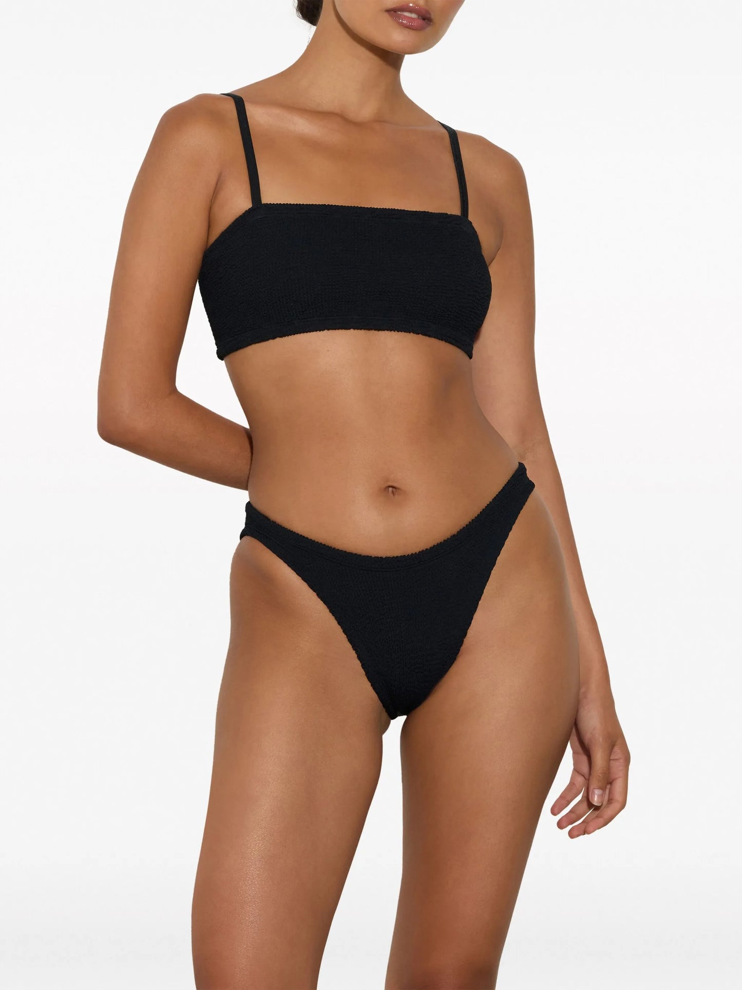 knitted bandeau bikini