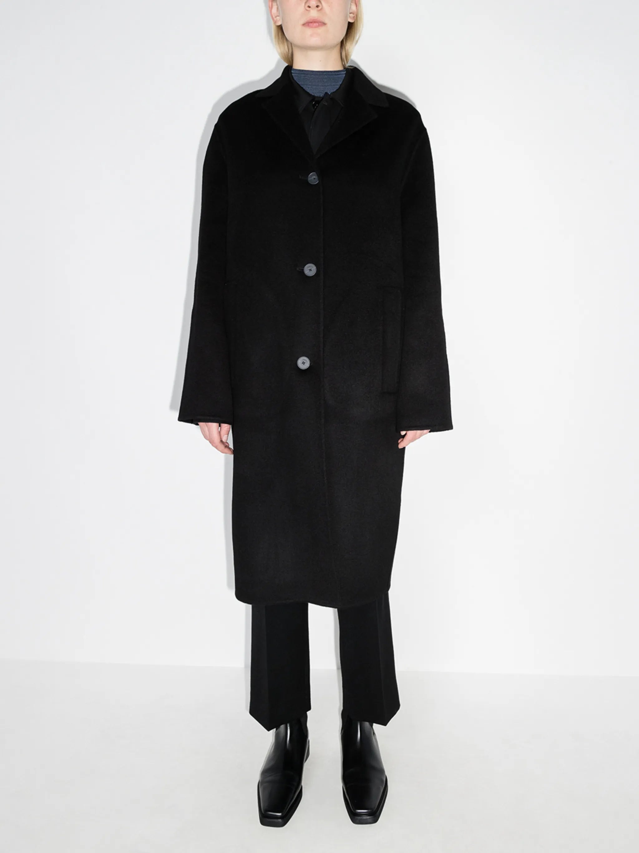 Caia single-breasted coat