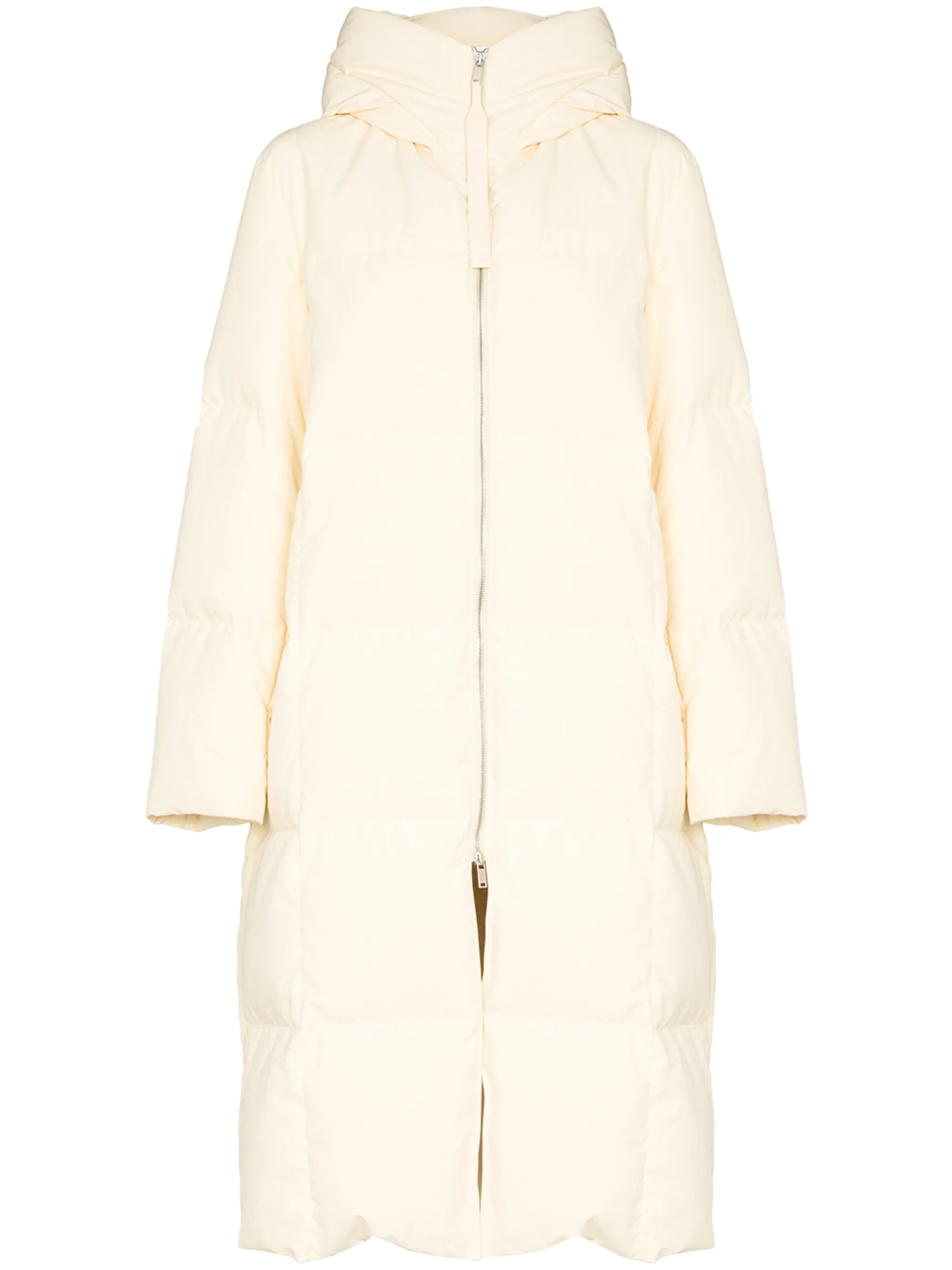 hooded padded coat