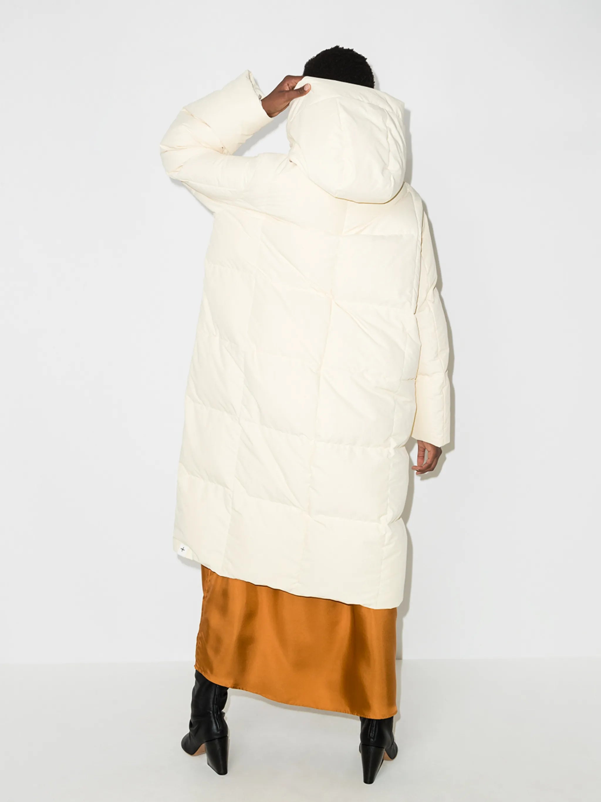 hooded padded coat