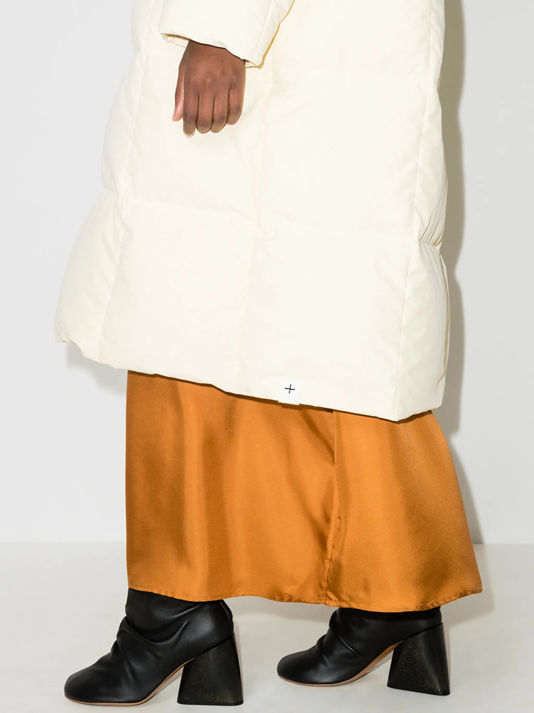 hooded padded coat