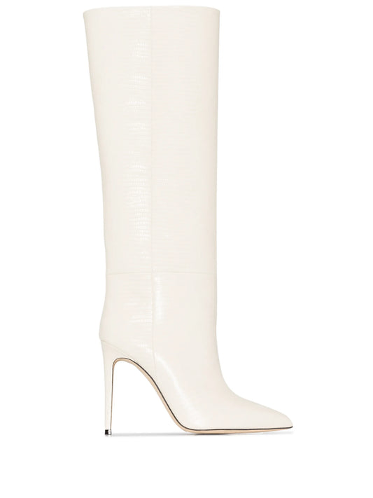 105mm lizard-effect knee boots