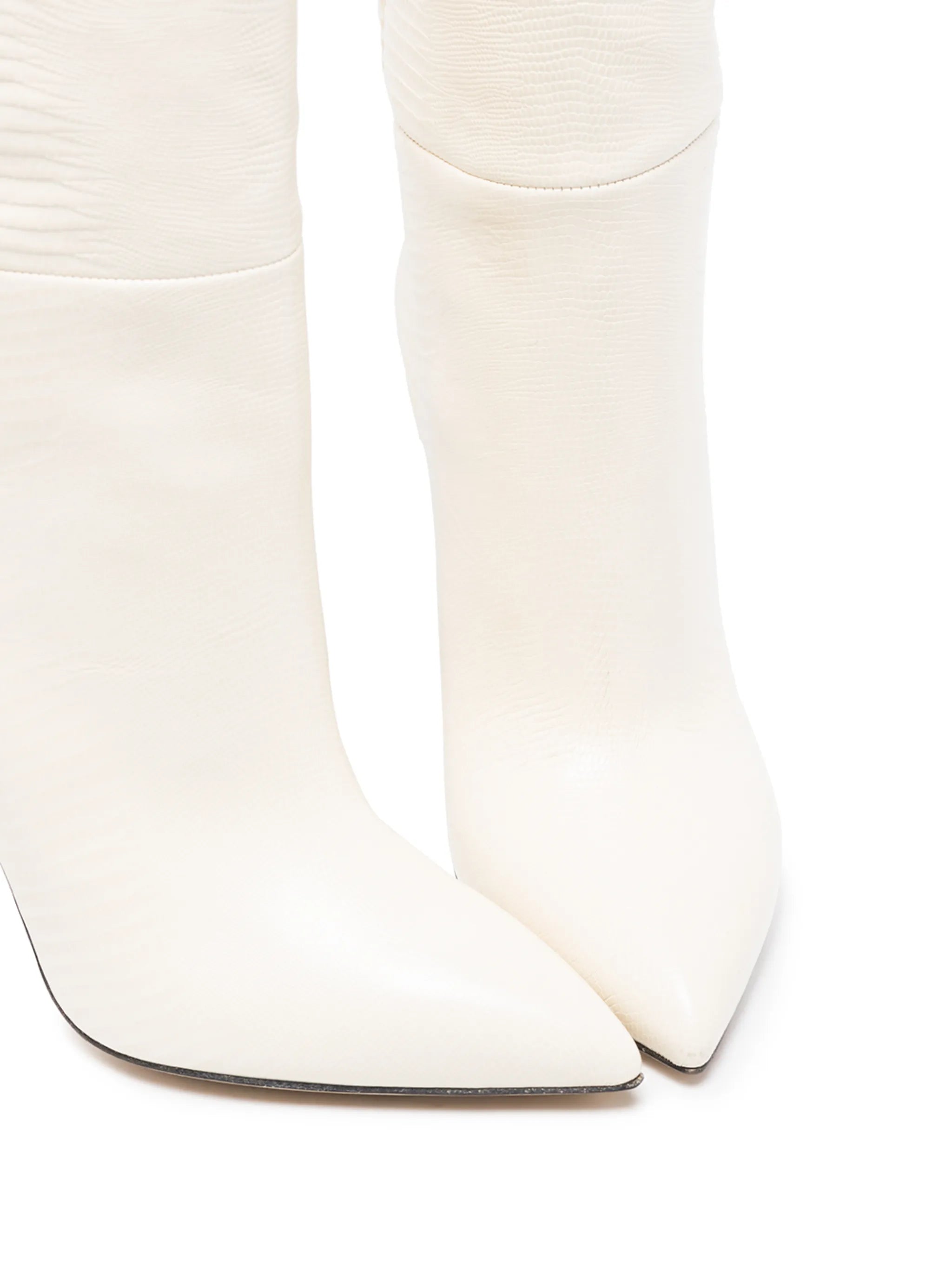 105mm lizard-effect knee boots