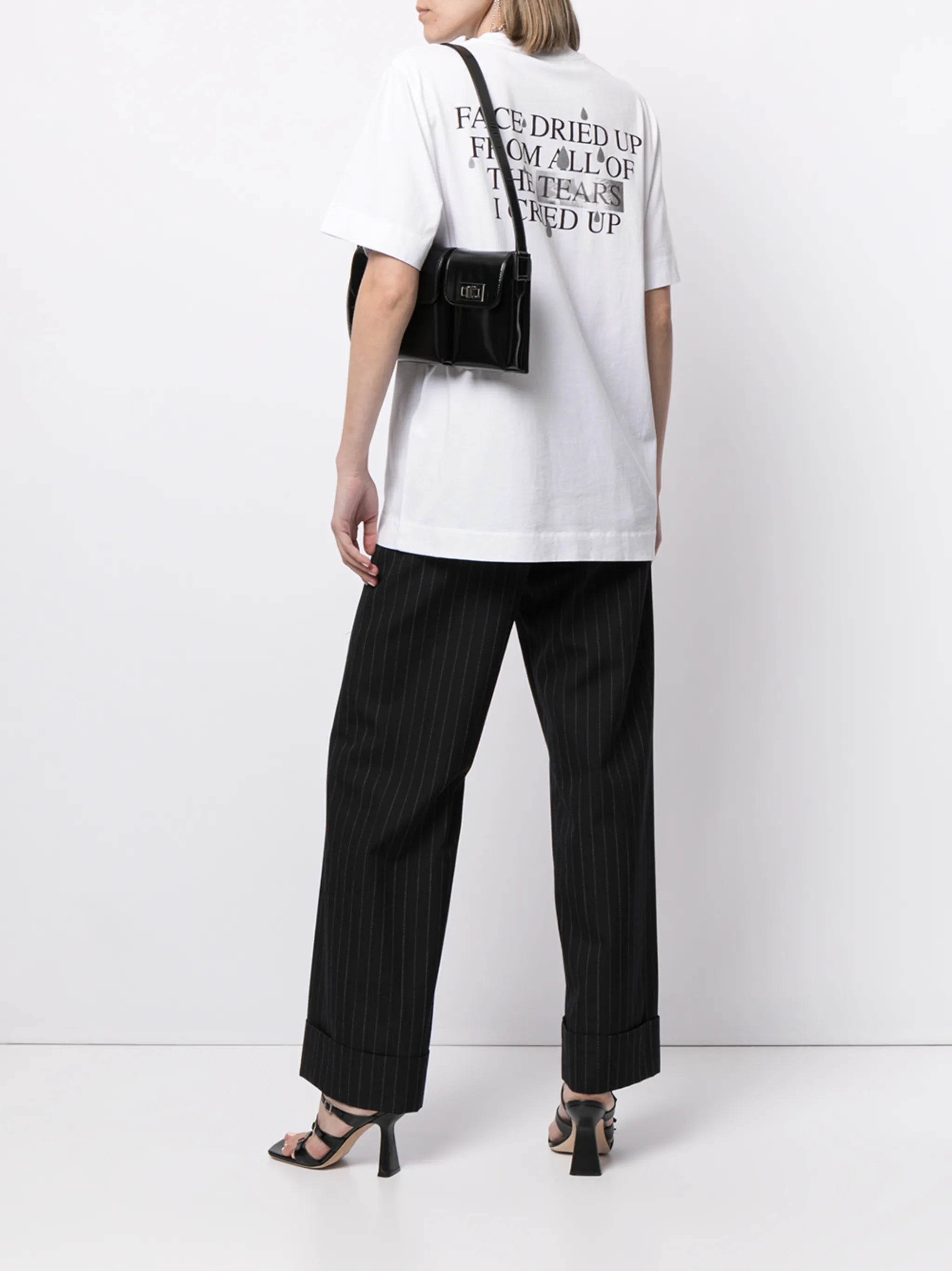 slogan-print short-sleeve T-shirt