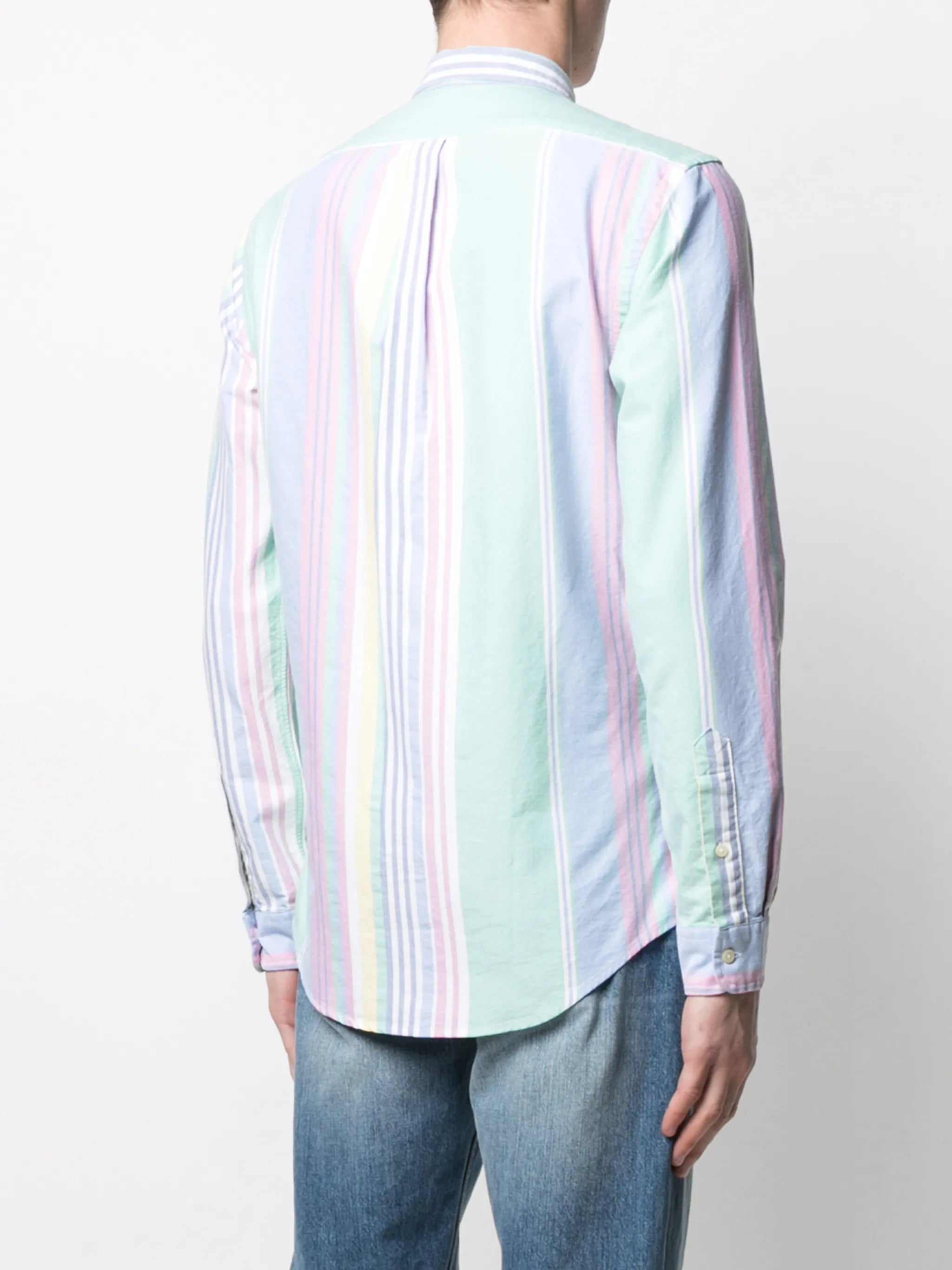 Custom fit striped Oxford shirt