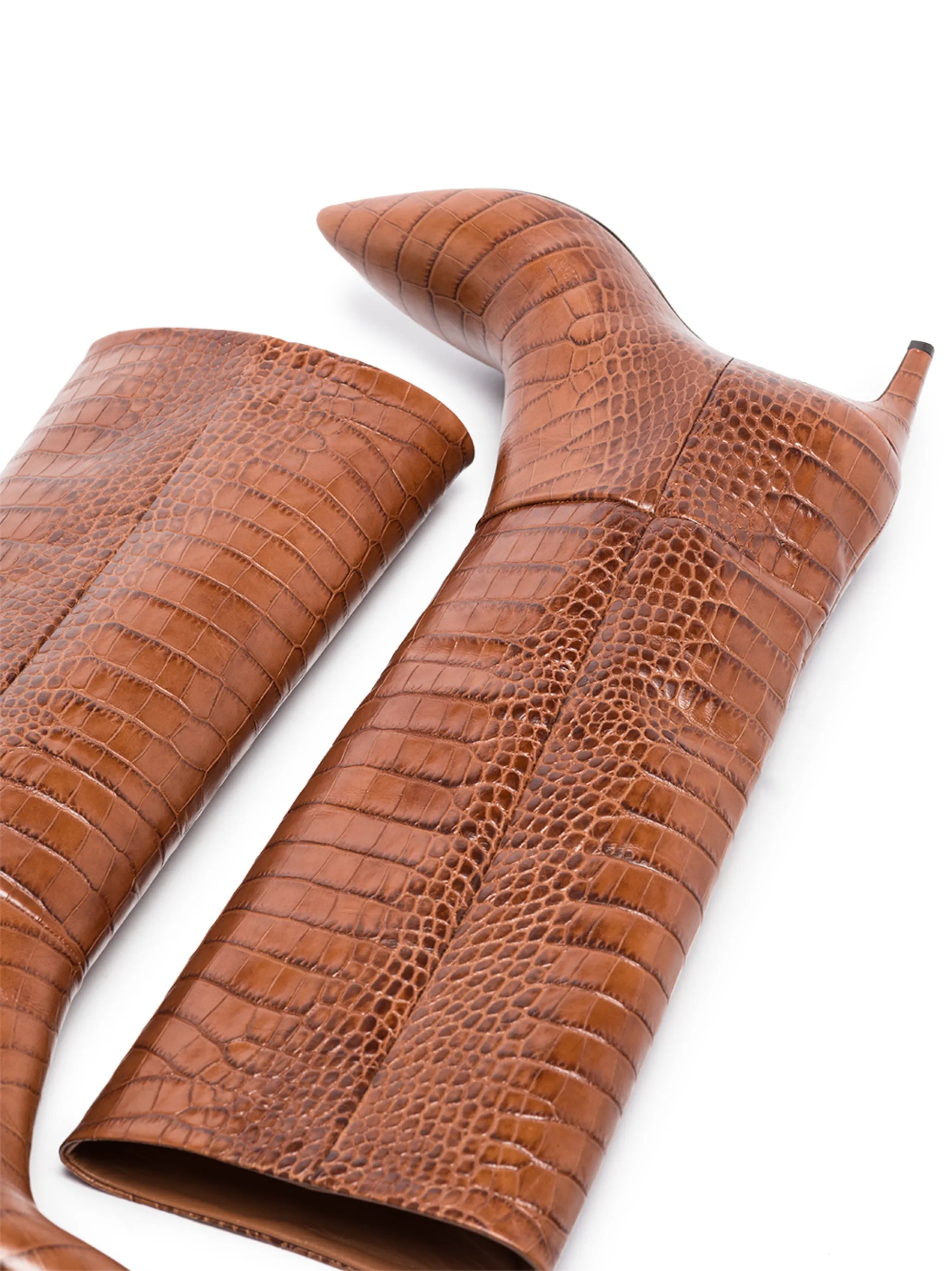 crocodile-effect 60mm boots