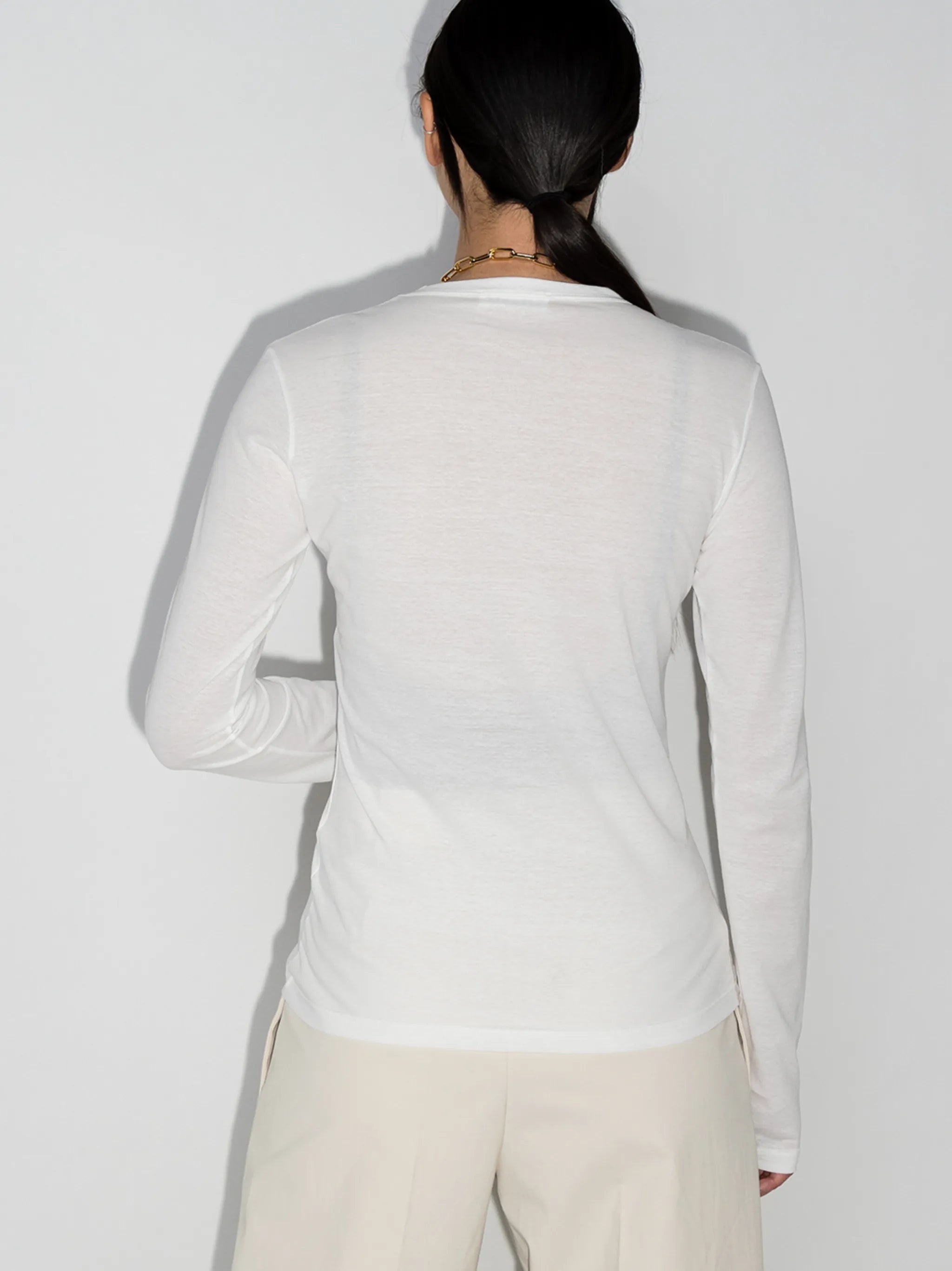 logo-print long-sleeve T-shirt