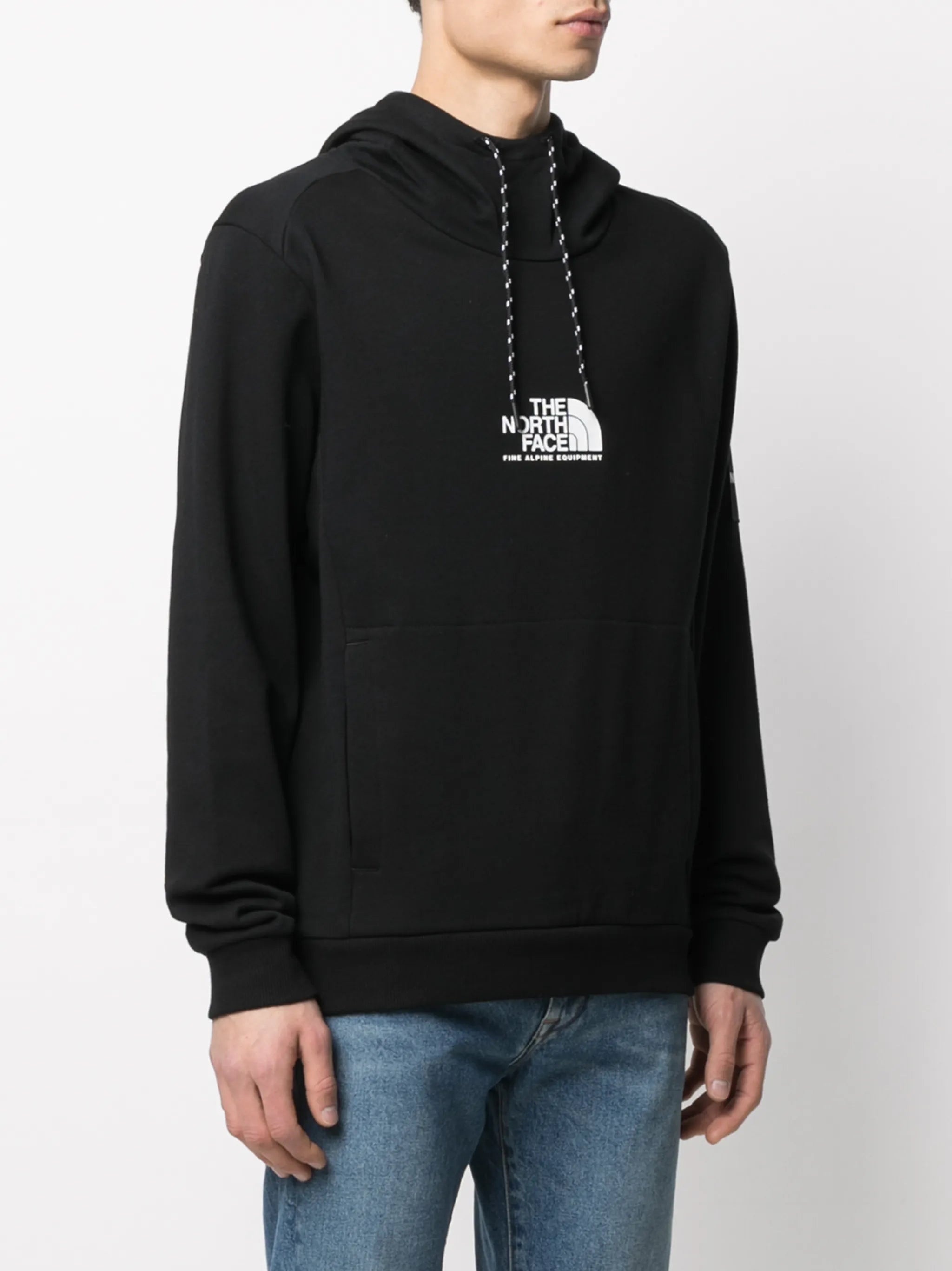 logo-print cotton hoodie