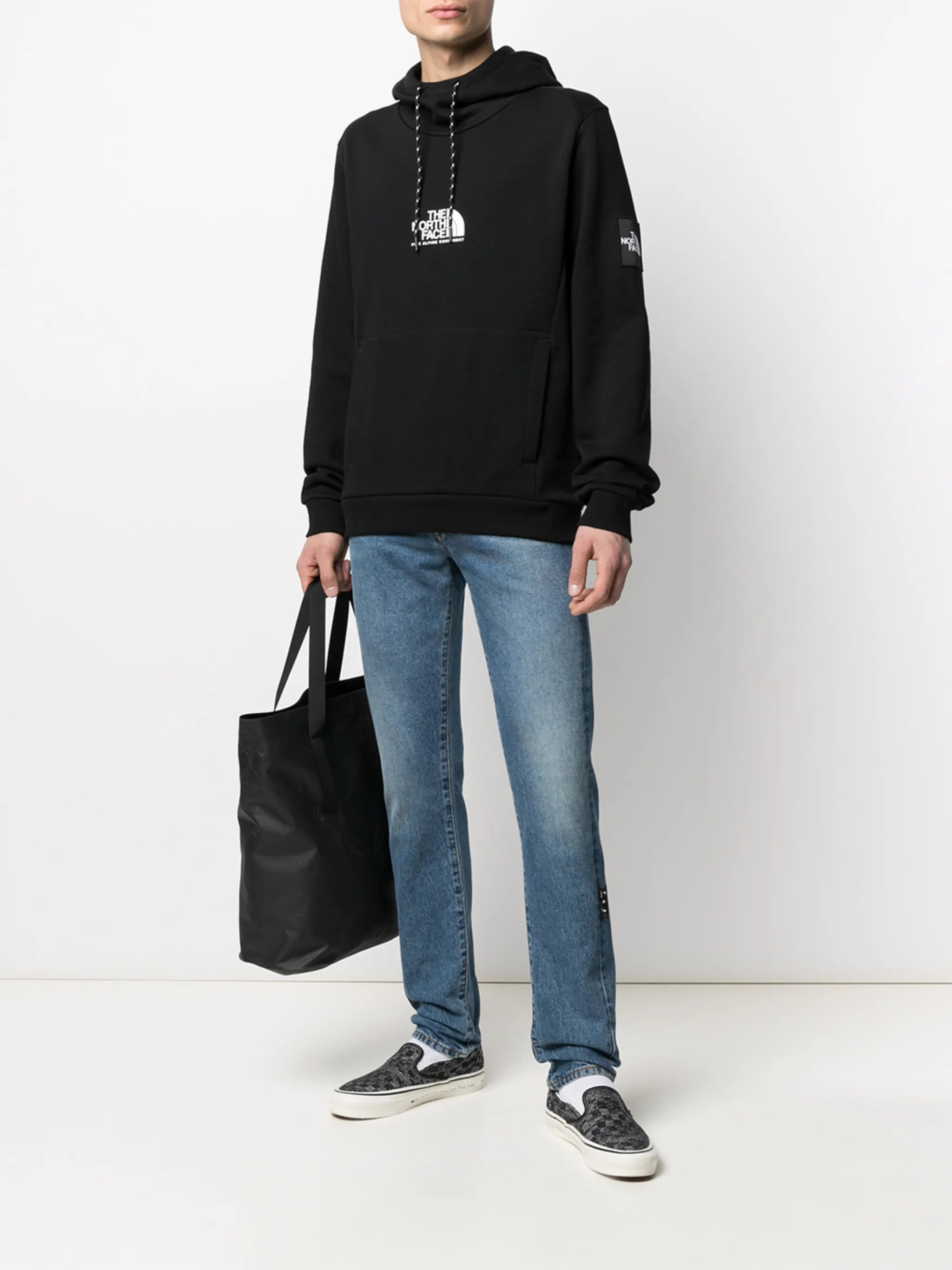 logo-print cotton hoodie