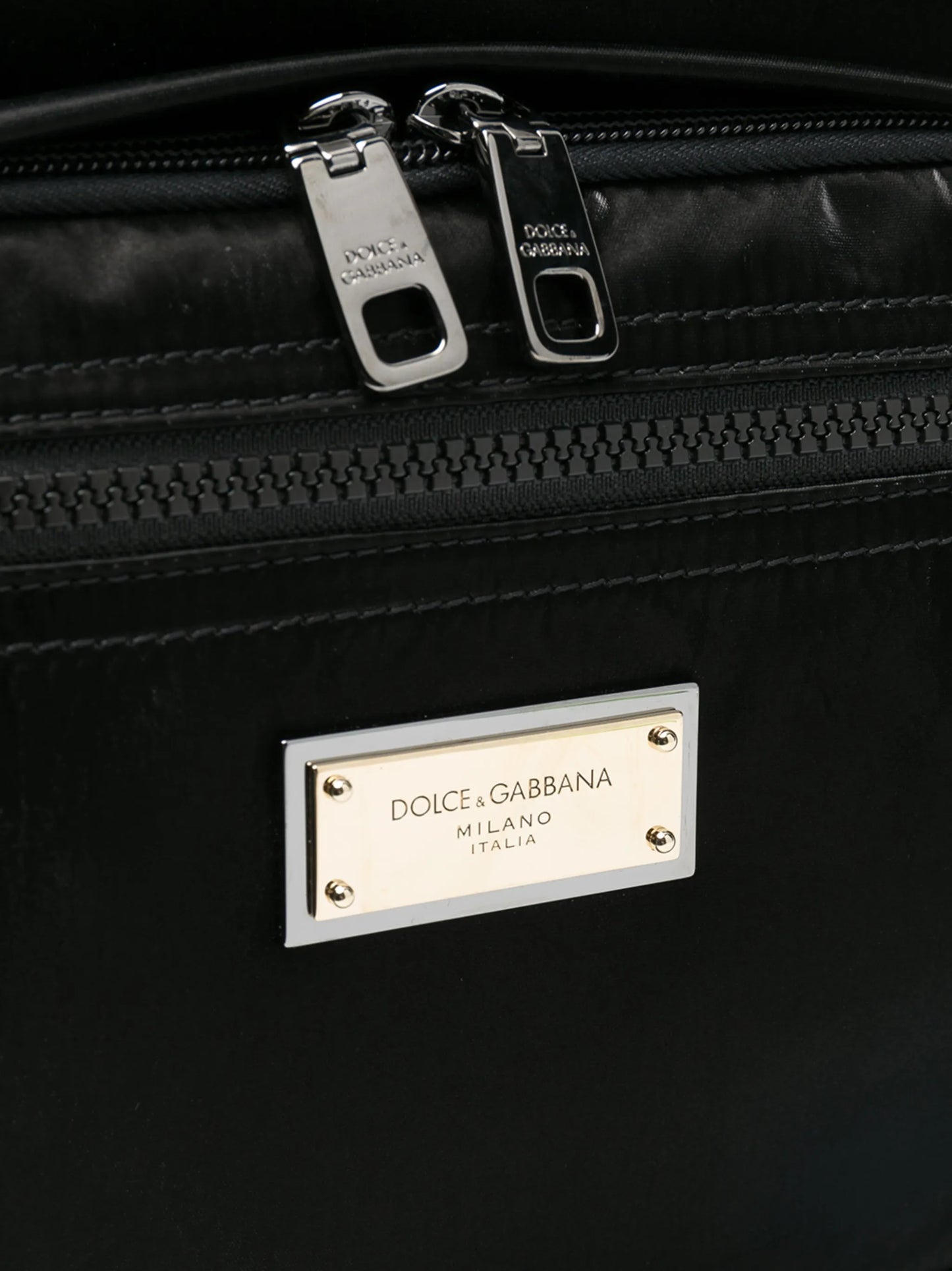 logo-plaque backpack