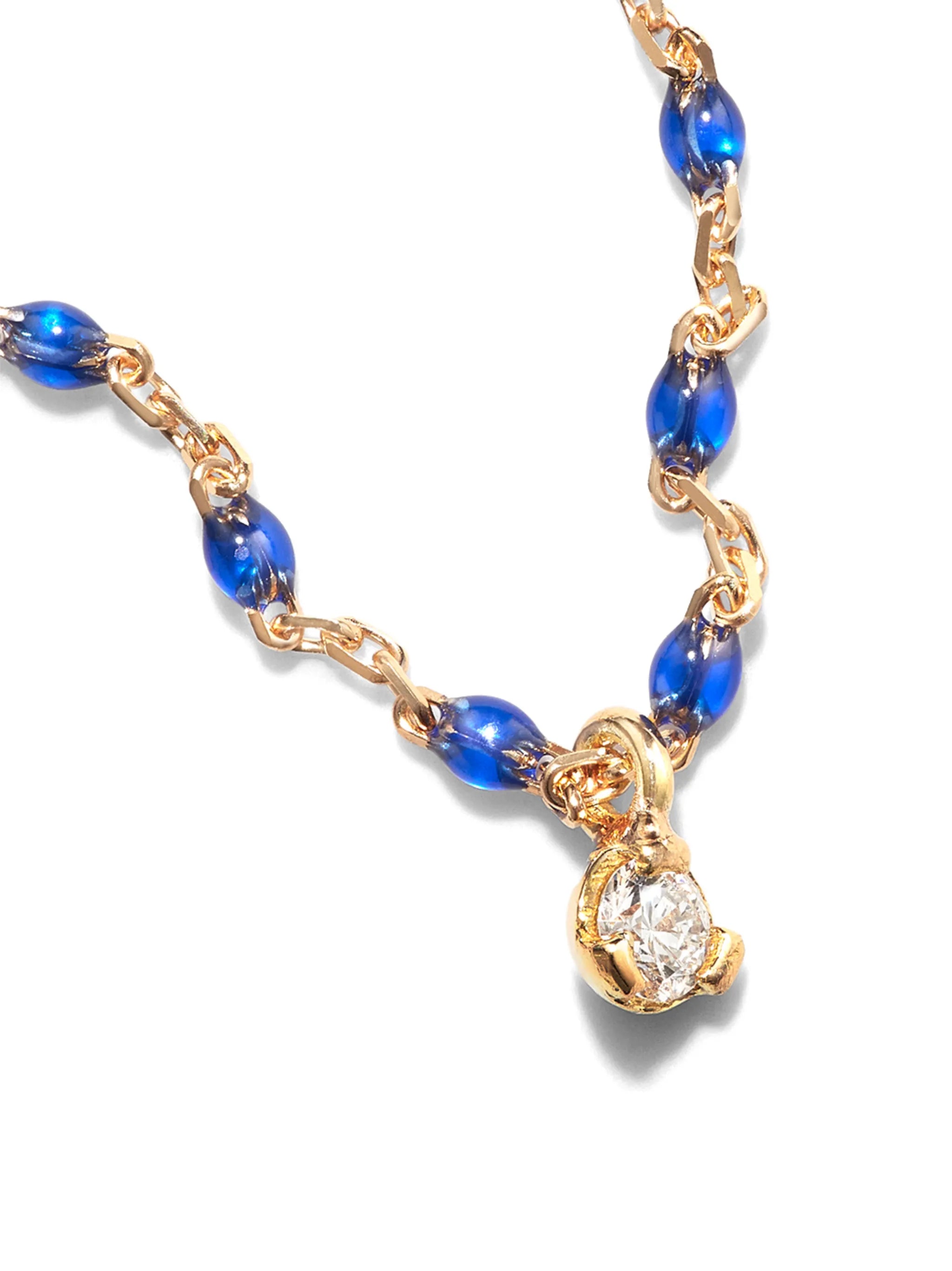 18kt yellow gold and diamond bracelet