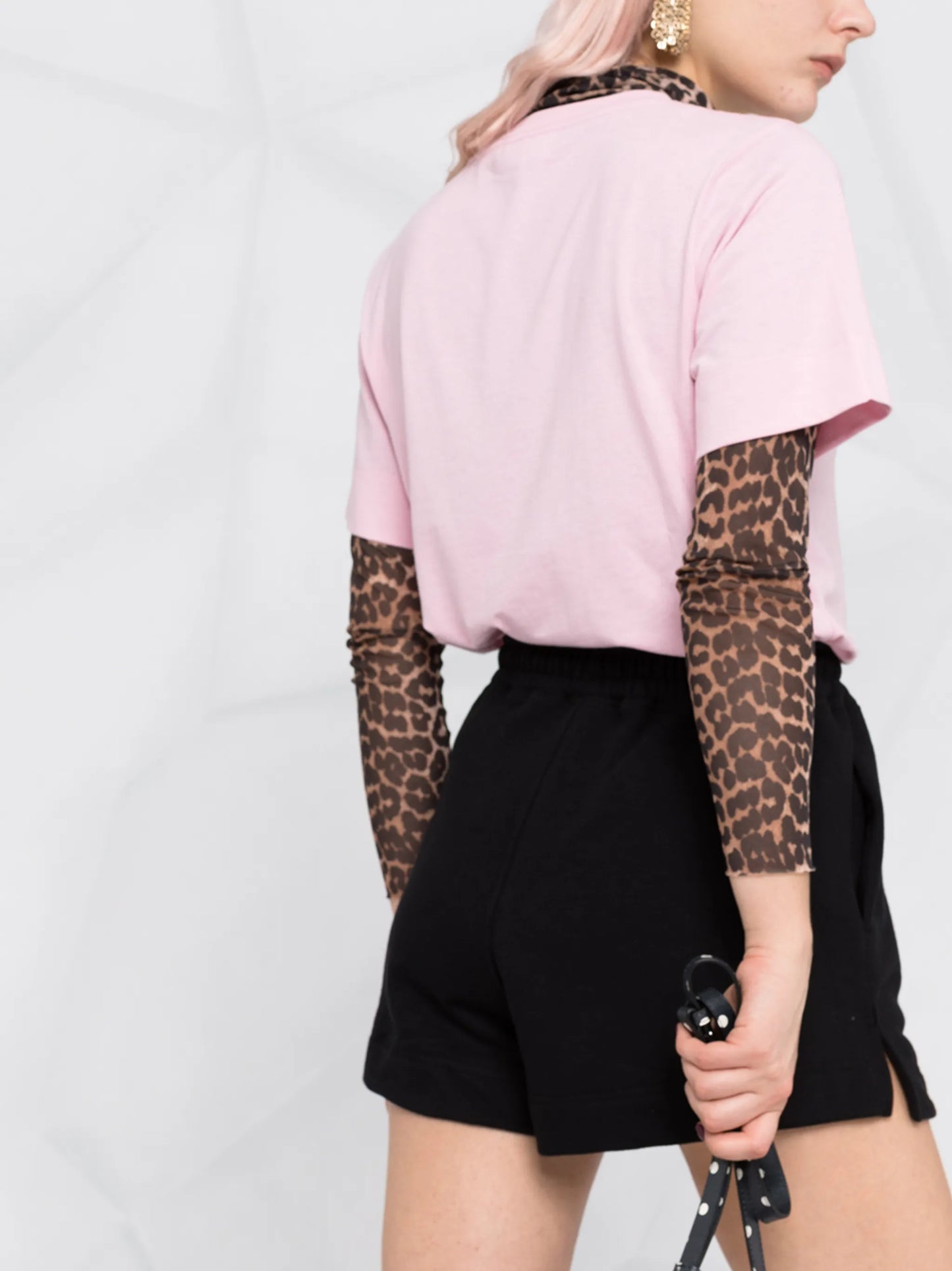 logo-embroidered cotton shorts