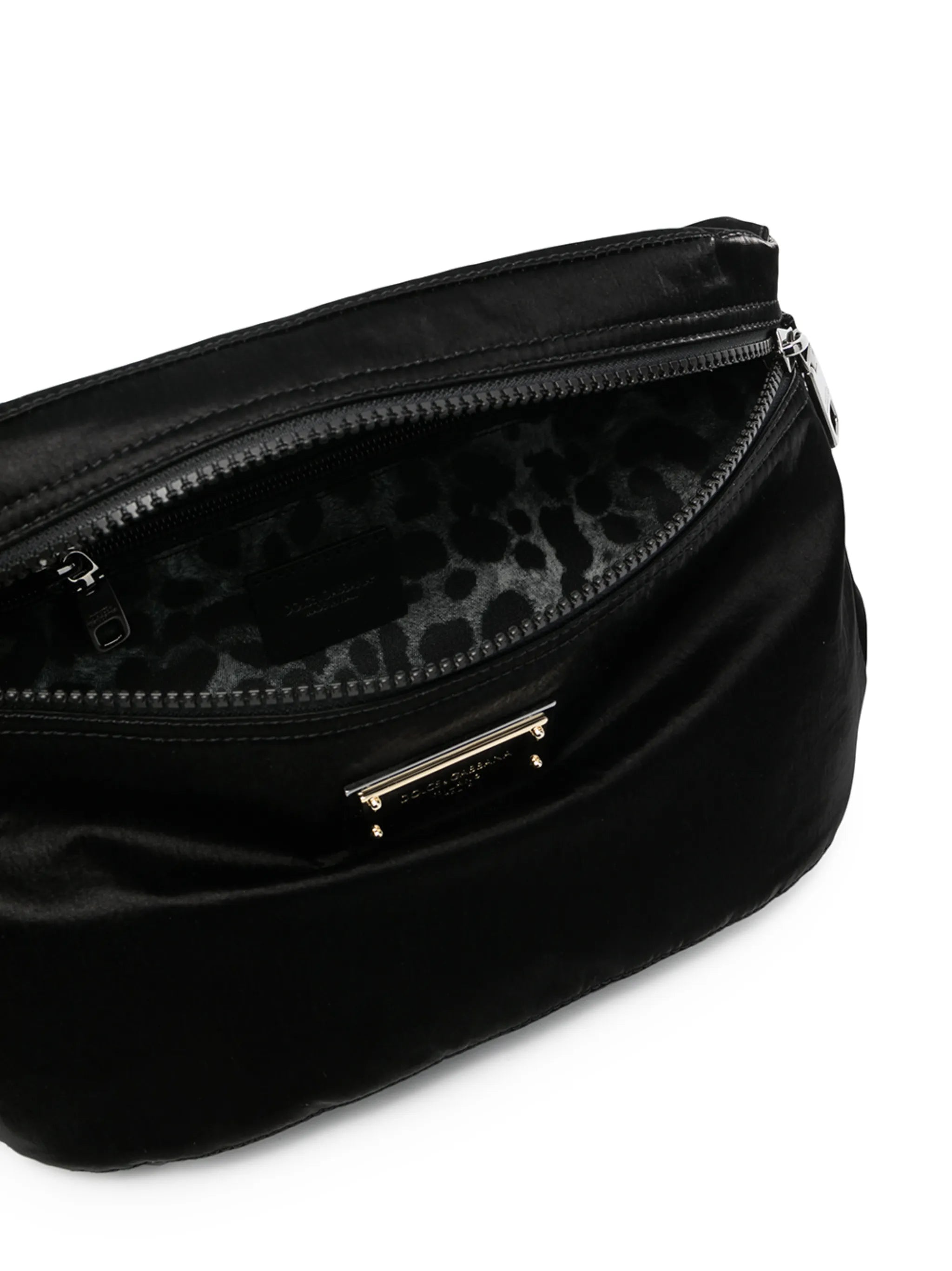 logo-plaque messenger bag