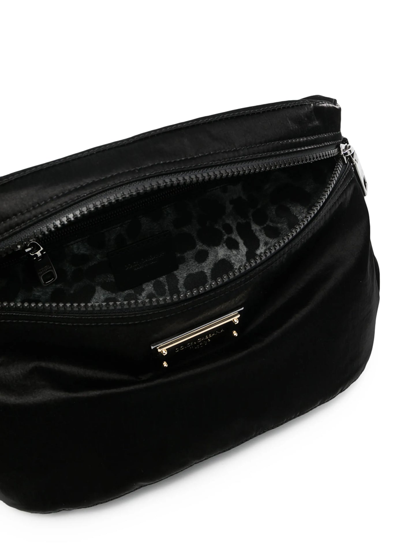 logo-plaque messenger bag