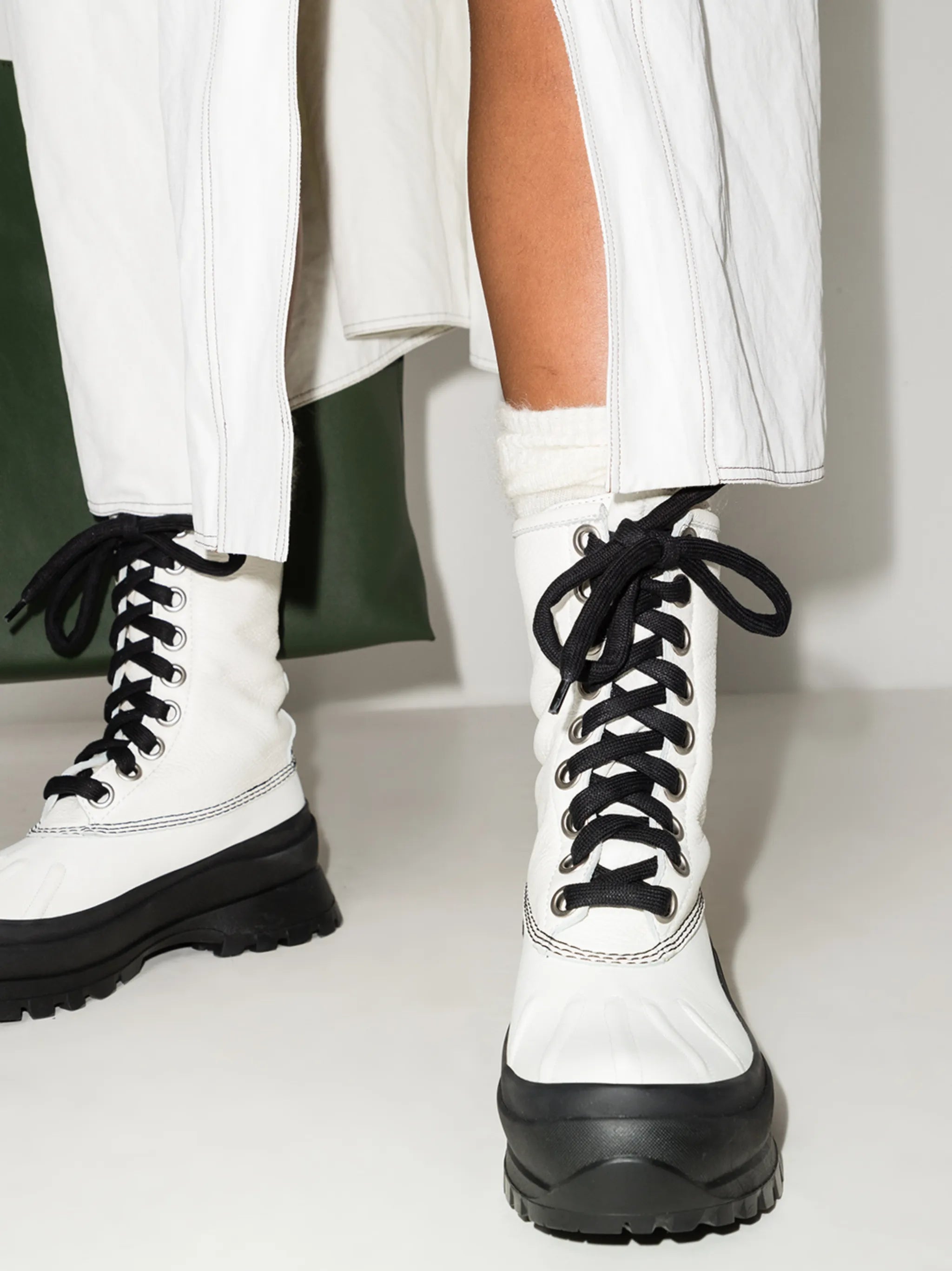 lace-up leather boots