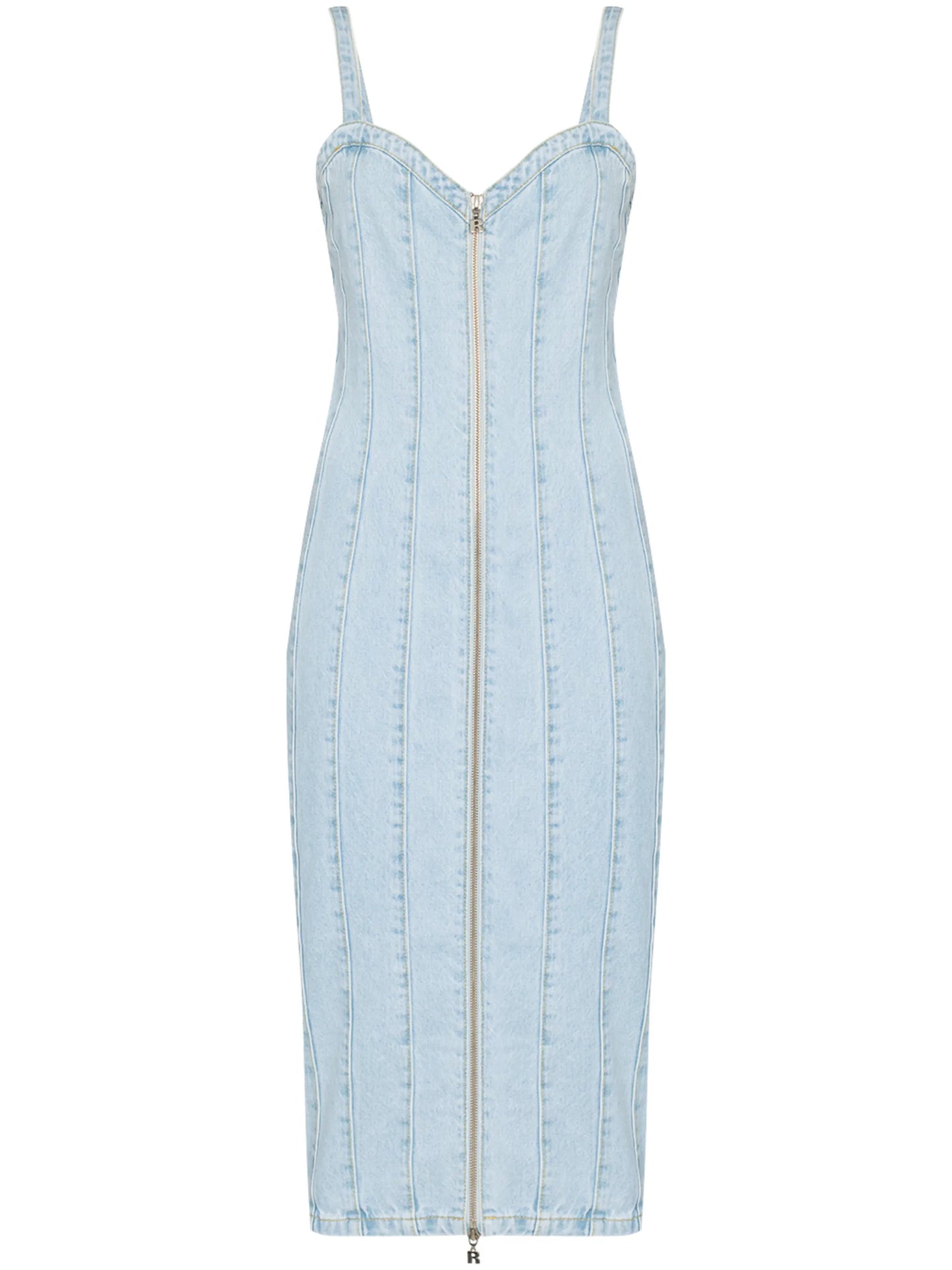 Kayla zip up denim dress