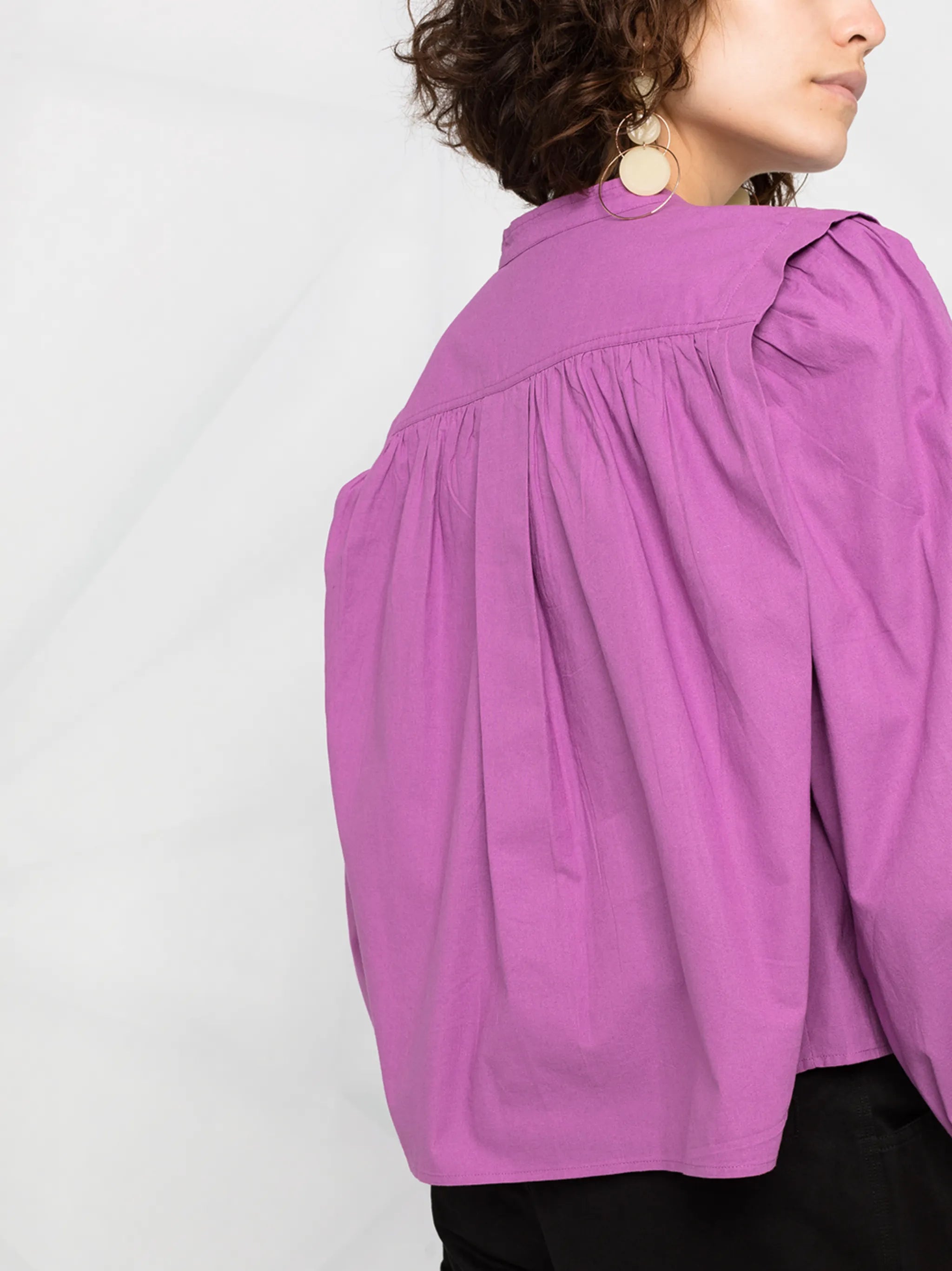Okina cropped blouse