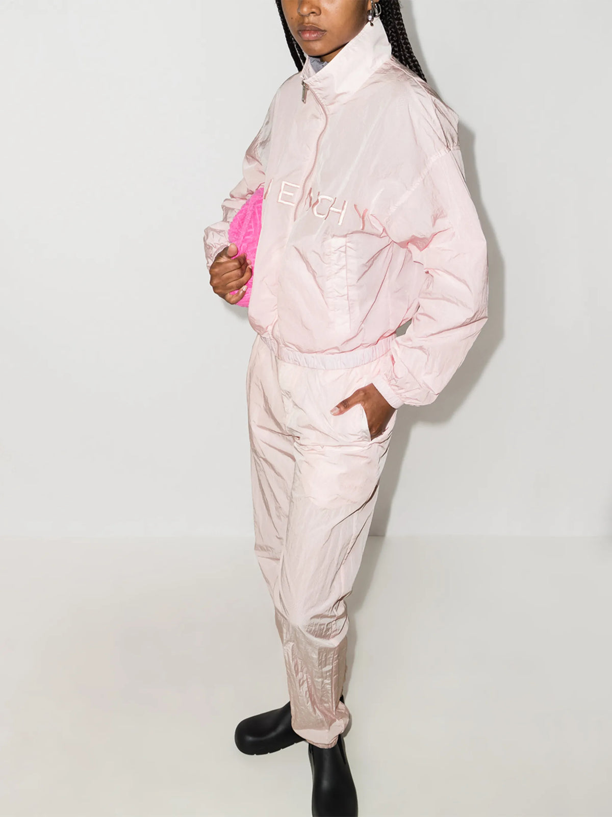 logo-embroidered track jacket