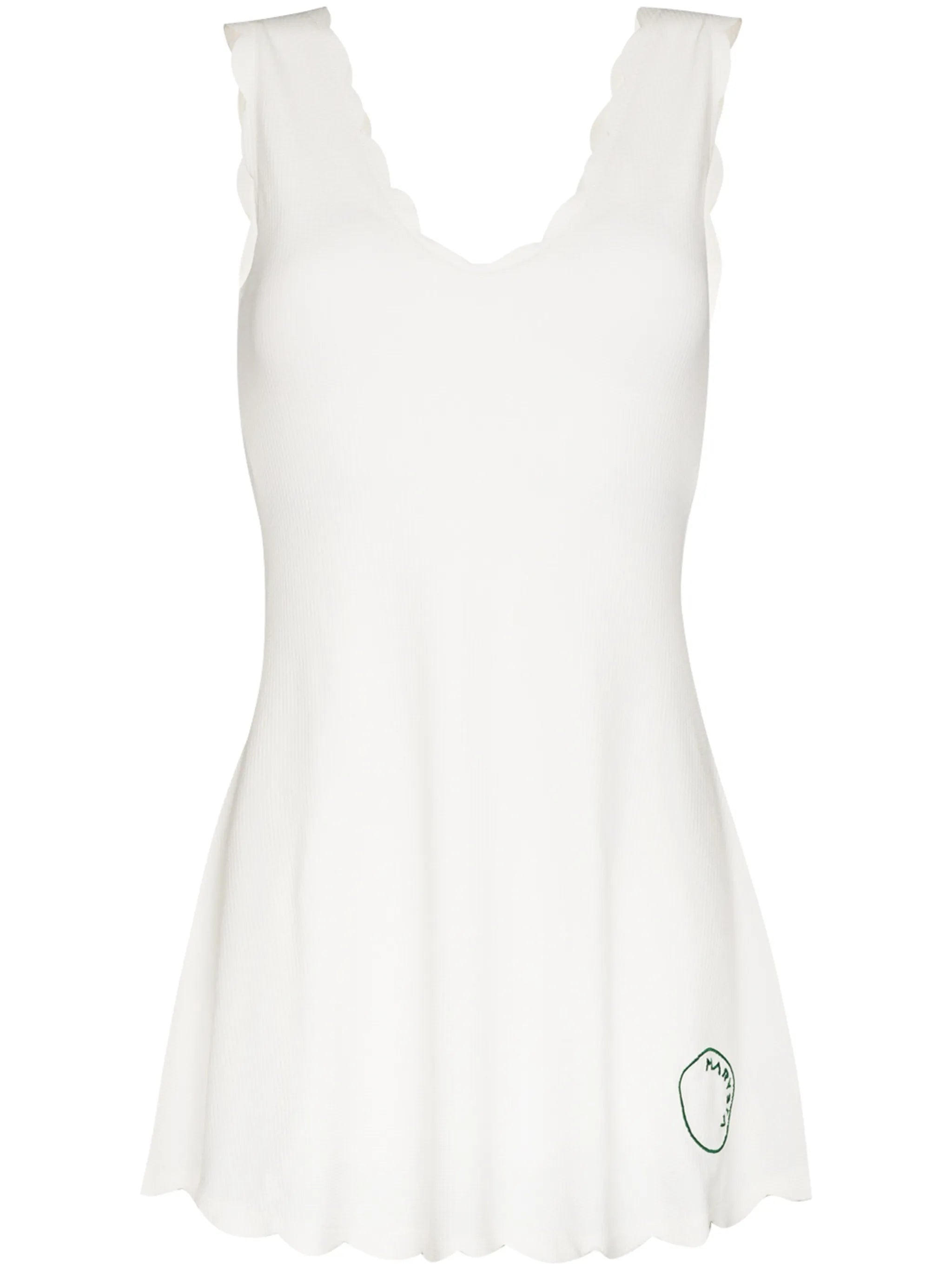 Venus scalloped minidress