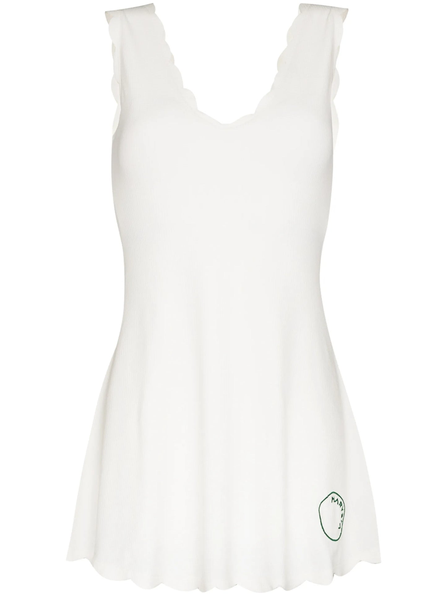 Venus scalloped minidress