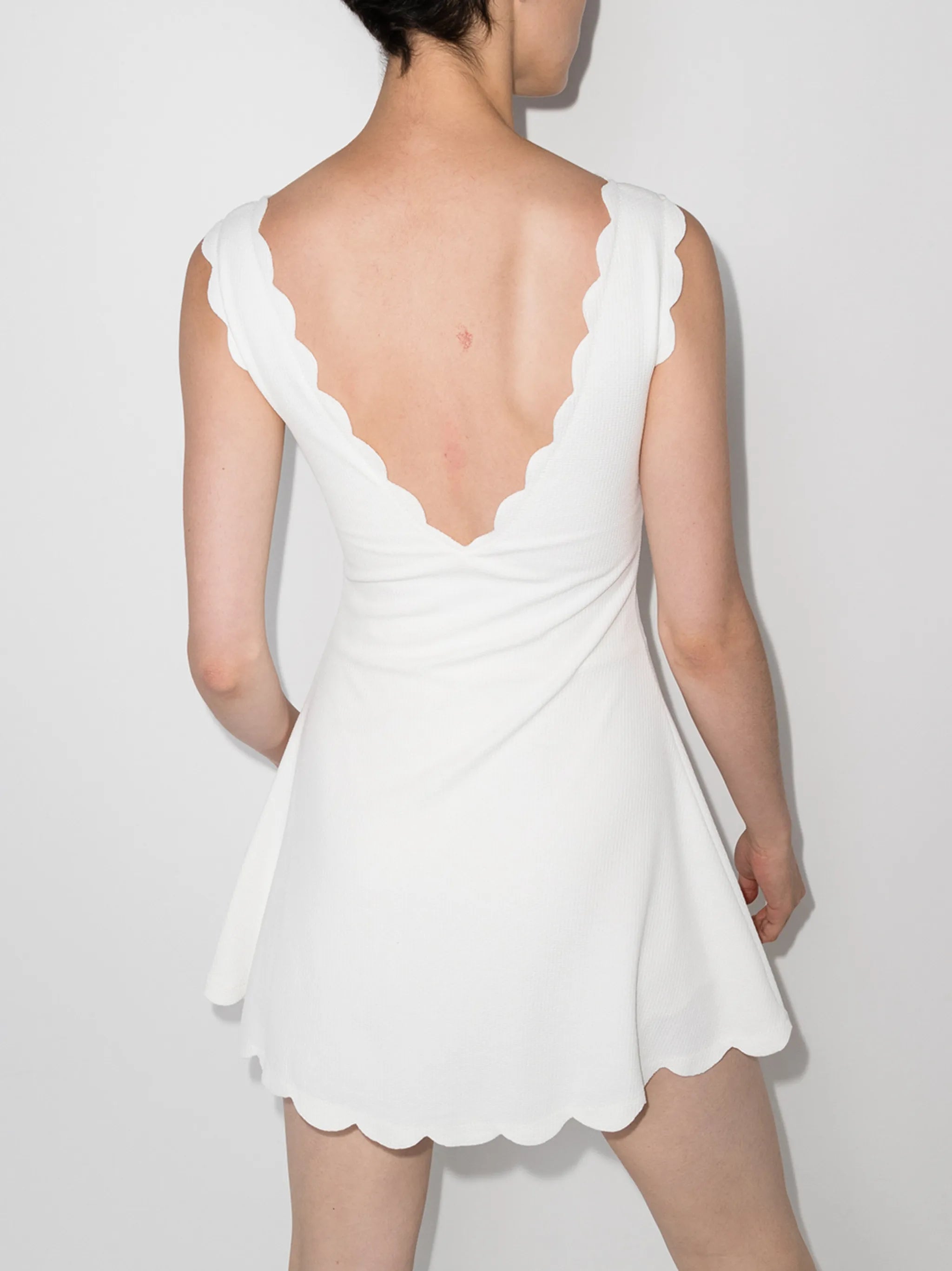 Venus scalloped minidress