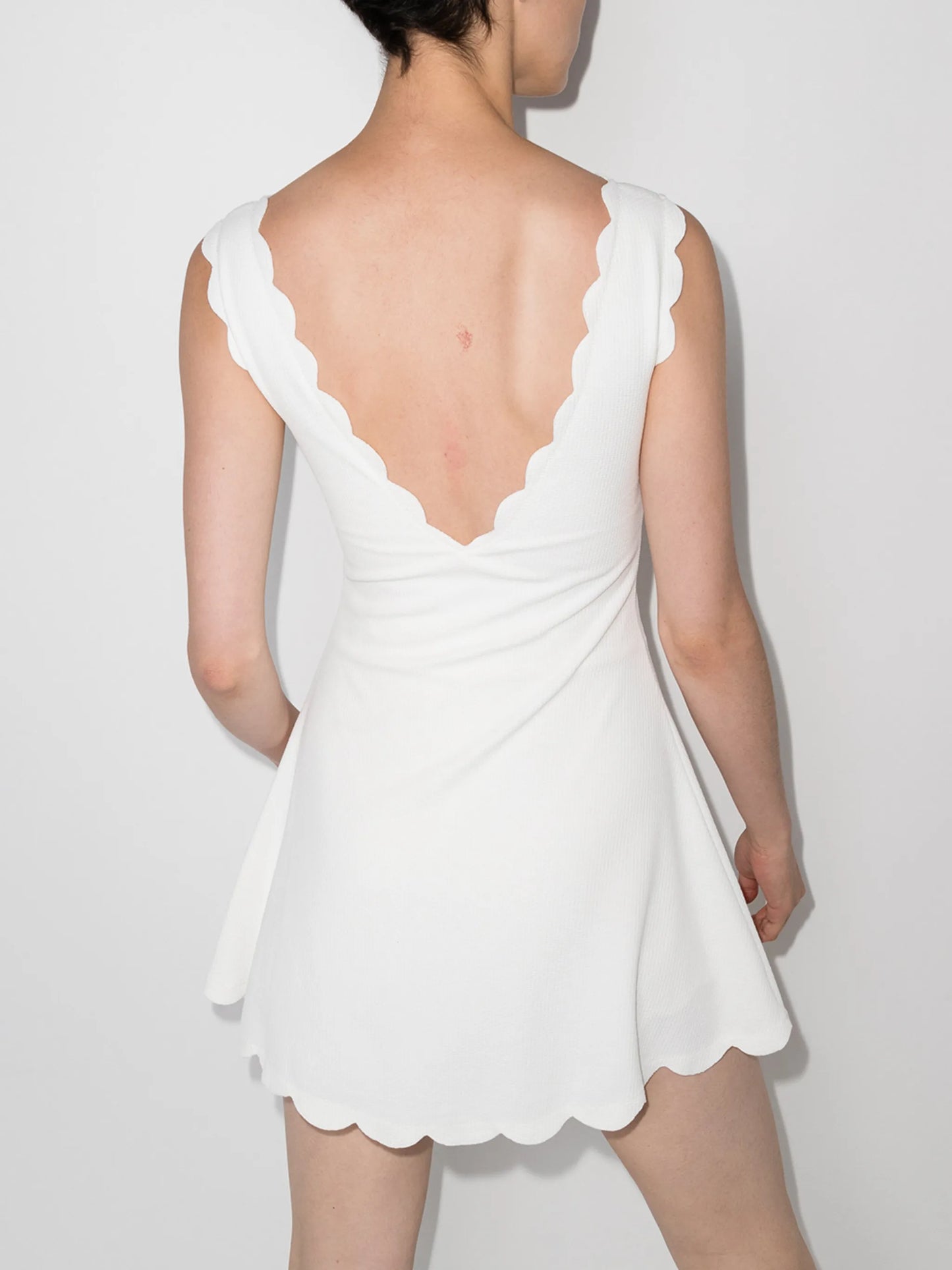 Venus scalloped minidress