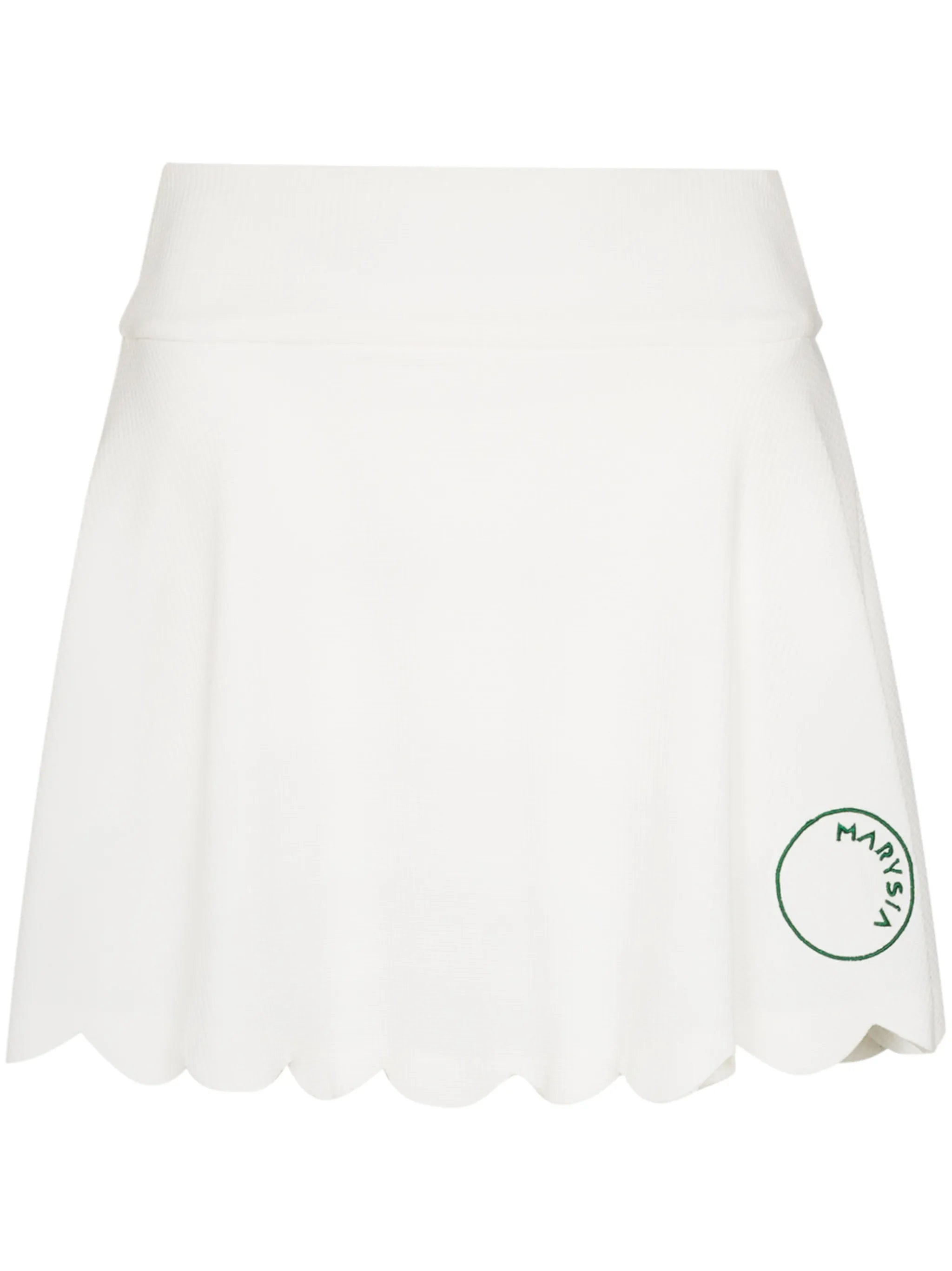 Venus scalloped hem mini skirt