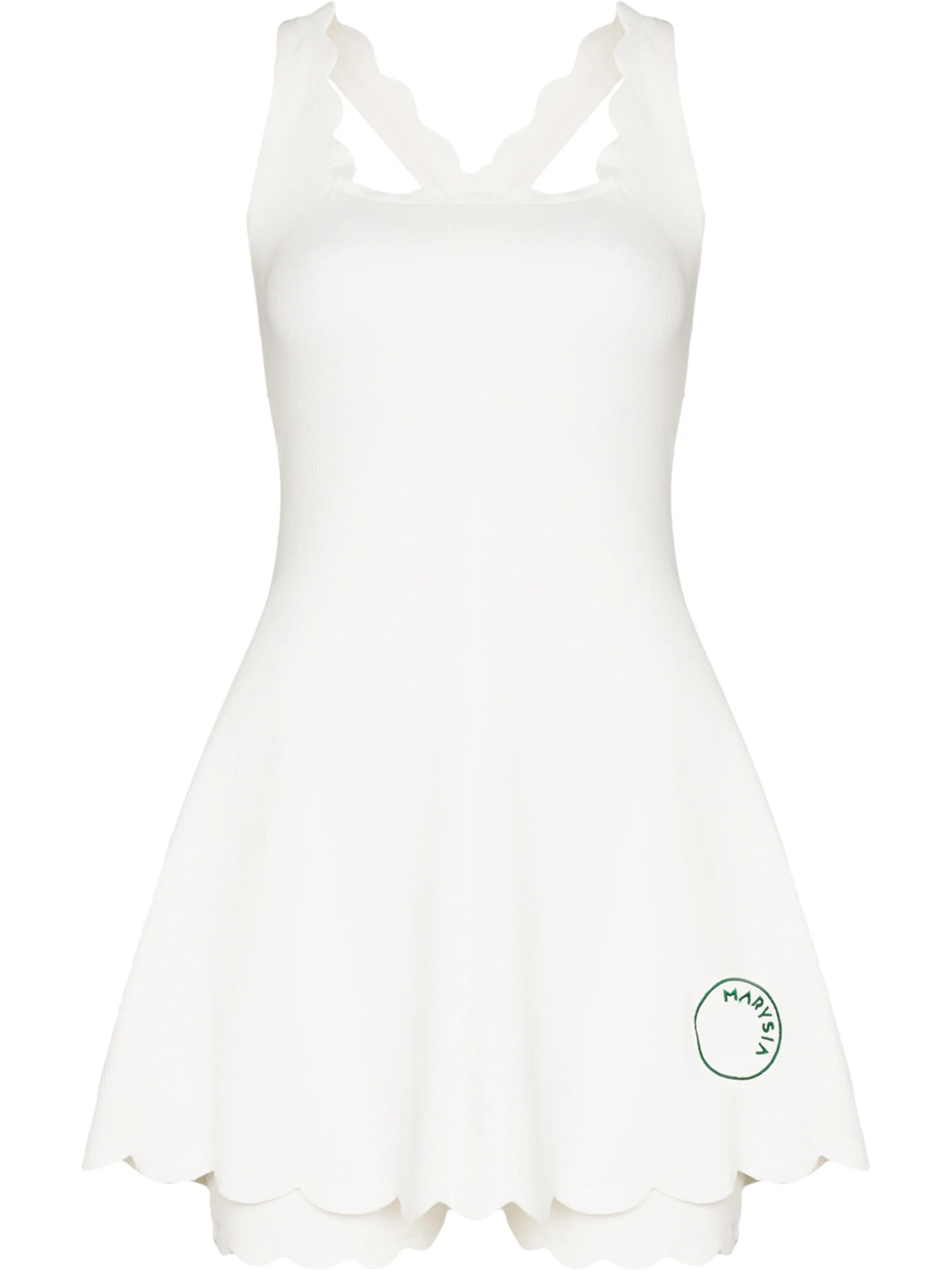 Serena scalloped tennis dress
