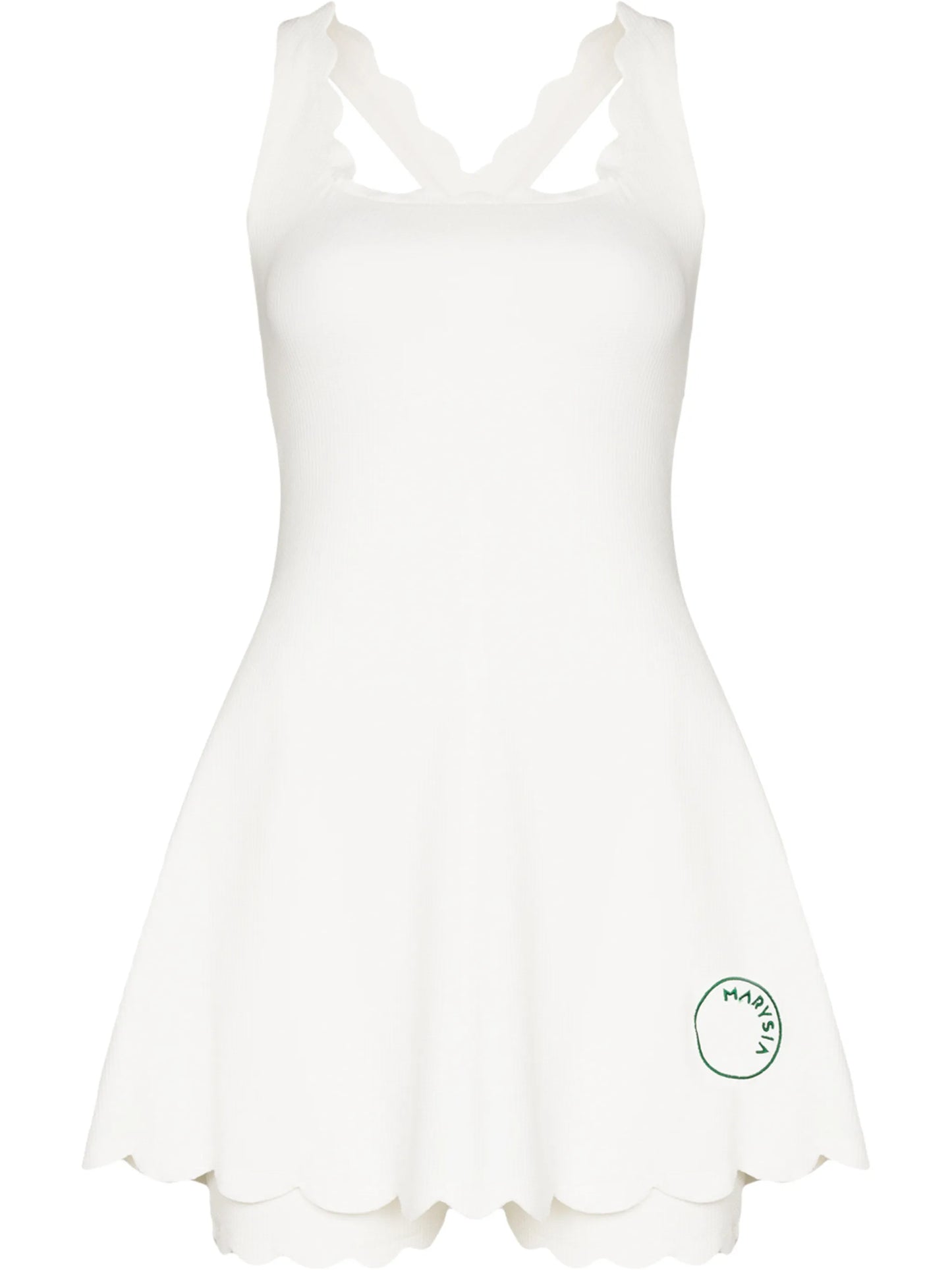 Serena scalloped tennis dress
